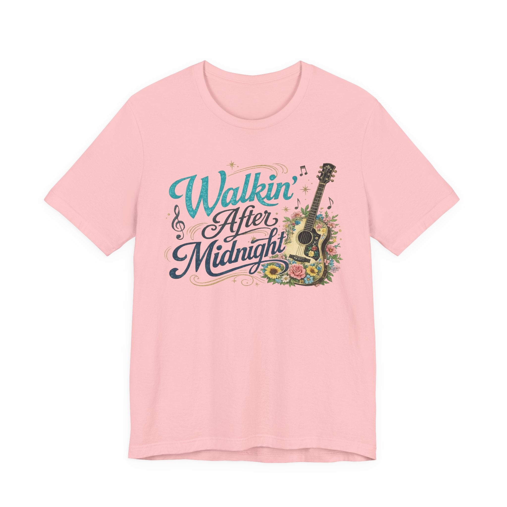 Walkin' After Midnight Guitar Graphic Tee — Vintage Country Music T-Shirt