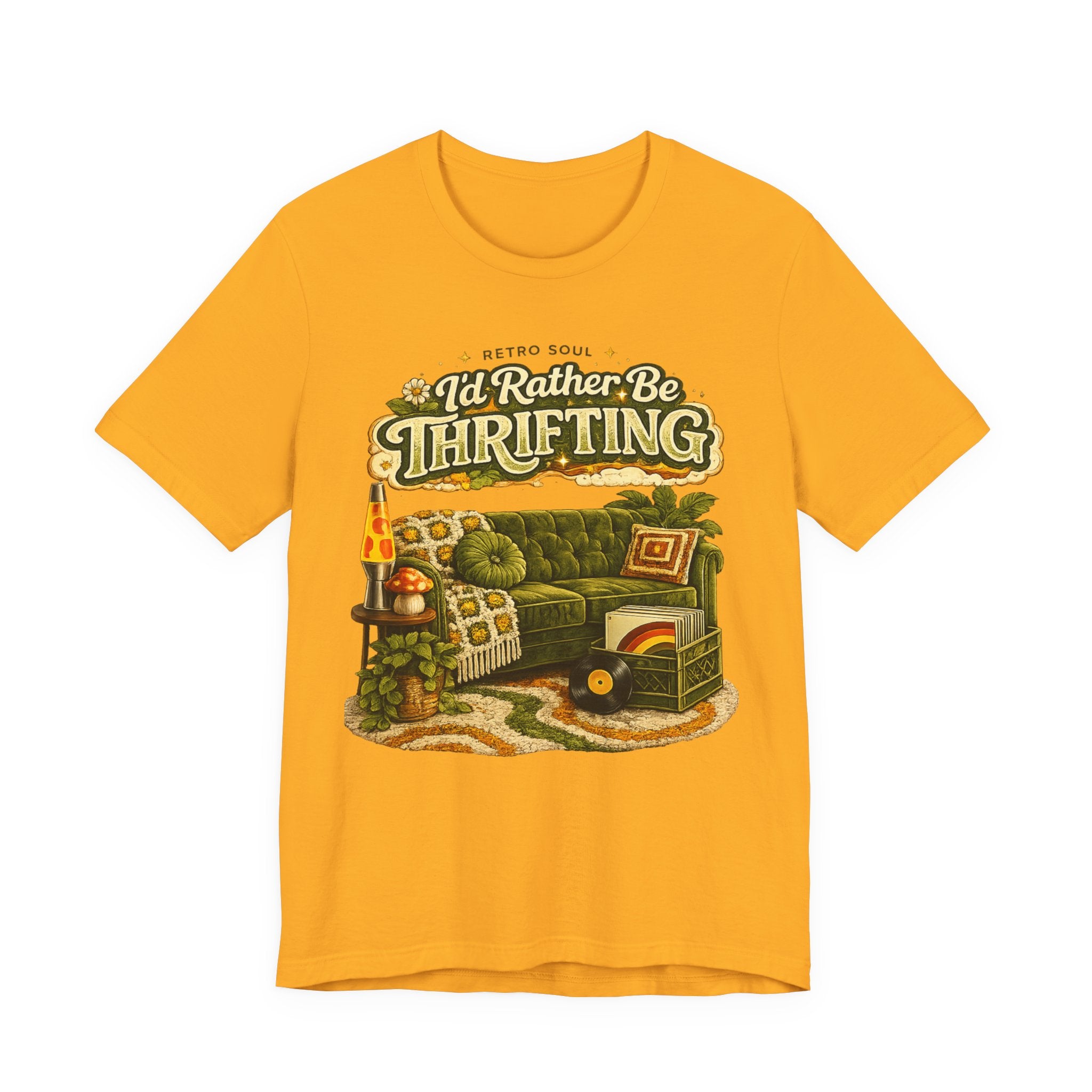 I'd Rather Be Thrifting T‑Shirt — Vintage Cozy Thrift Store Graphic Tee