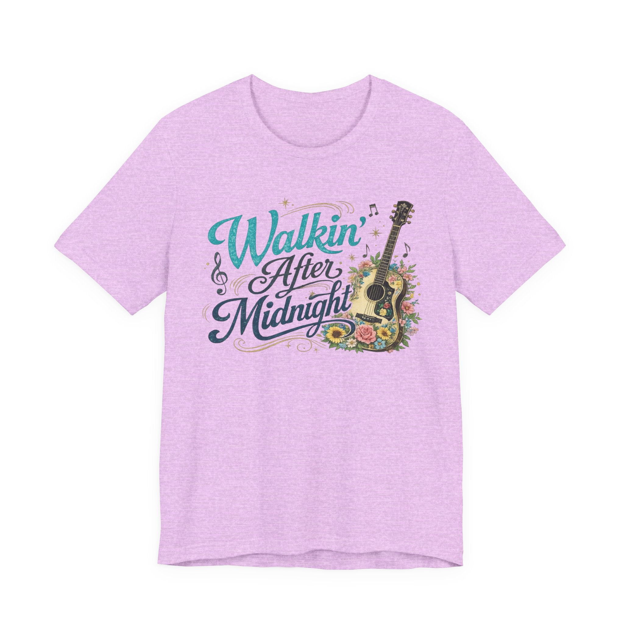 Walkin' After Midnight Guitar Graphic Tee — Vintage Country Music T-Shirt