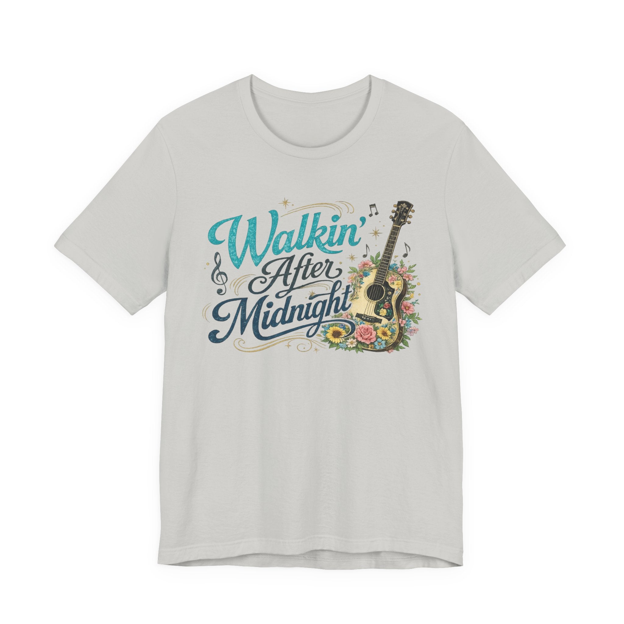 Walkin' After Midnight Guitar Graphic Tee — Vintage Country Music T-Shirt