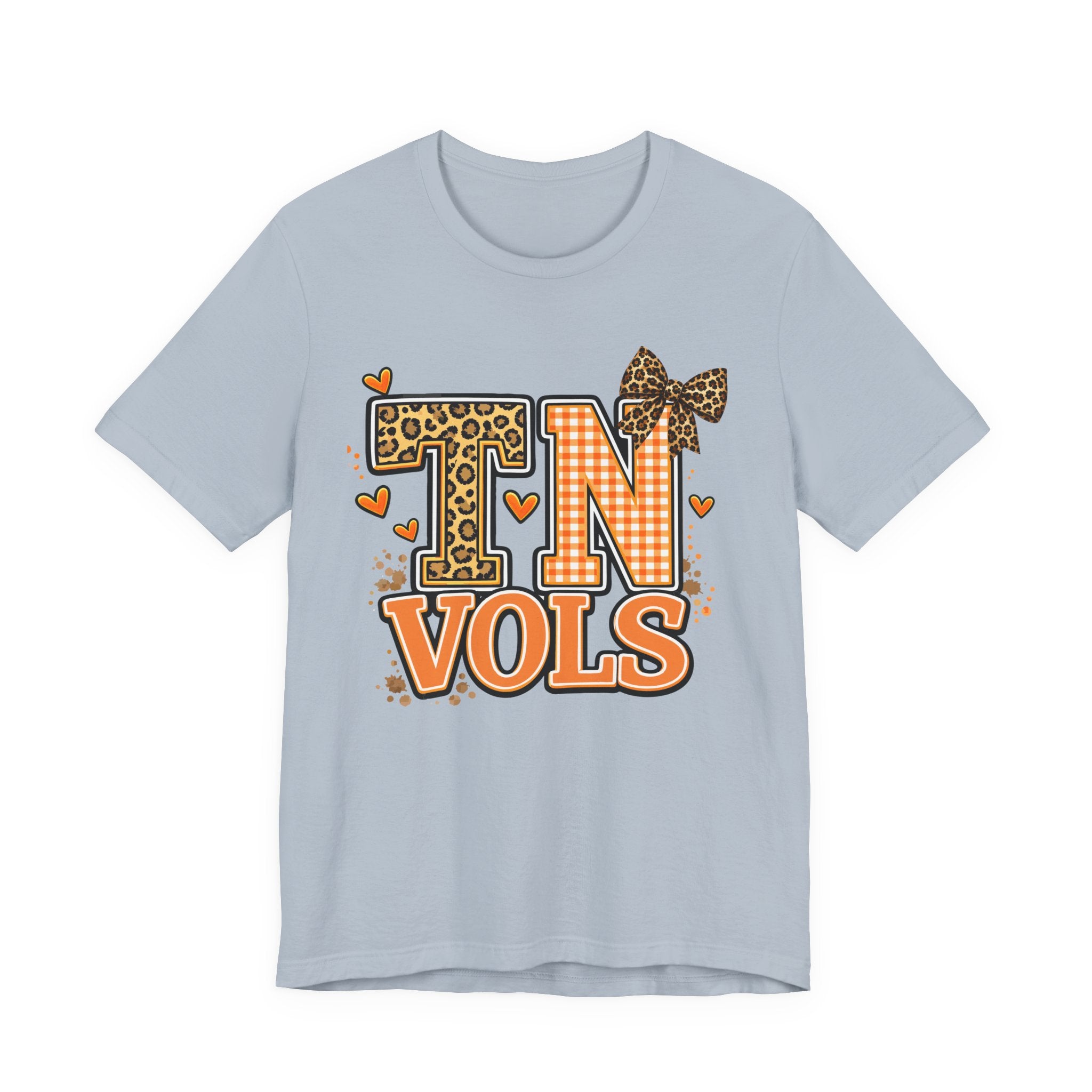 TN Vols Leopard Bow T-Shirt — Tennessee Football Fan Tee