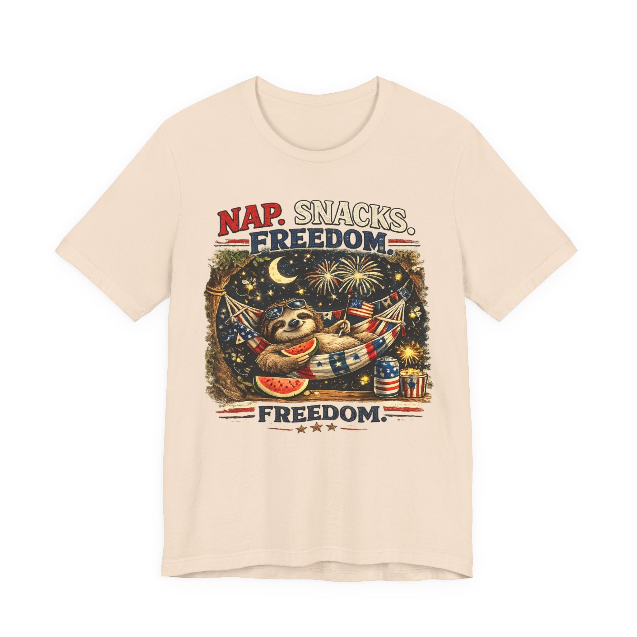 Nap. Snacks. Freedom.  Sloth Graphic T-Shirt