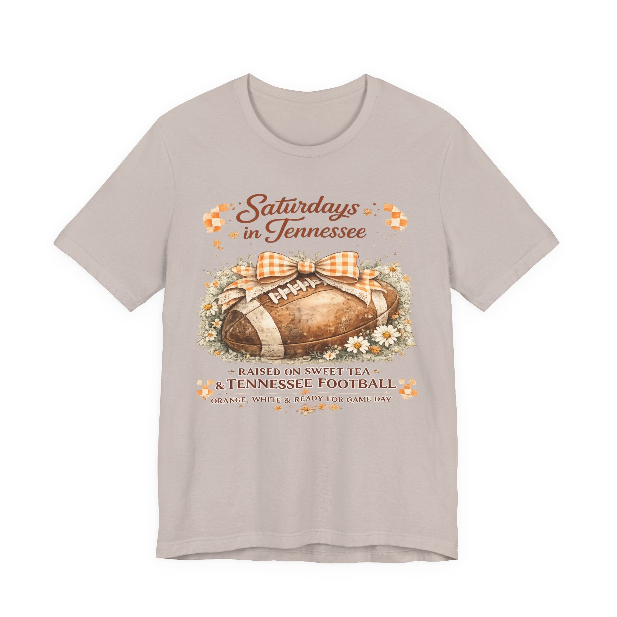 Saturdays in Tennessee Football Tee — Raised on Sweet Tea Vintage Game Day Shirt