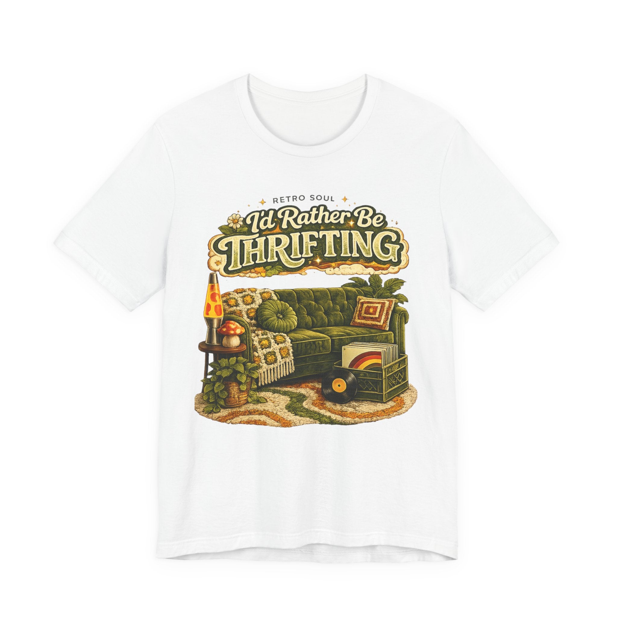 I'd Rather Be Thrifting T‑Shirt — Vintage Cozy Thrift Store Graphic Tee