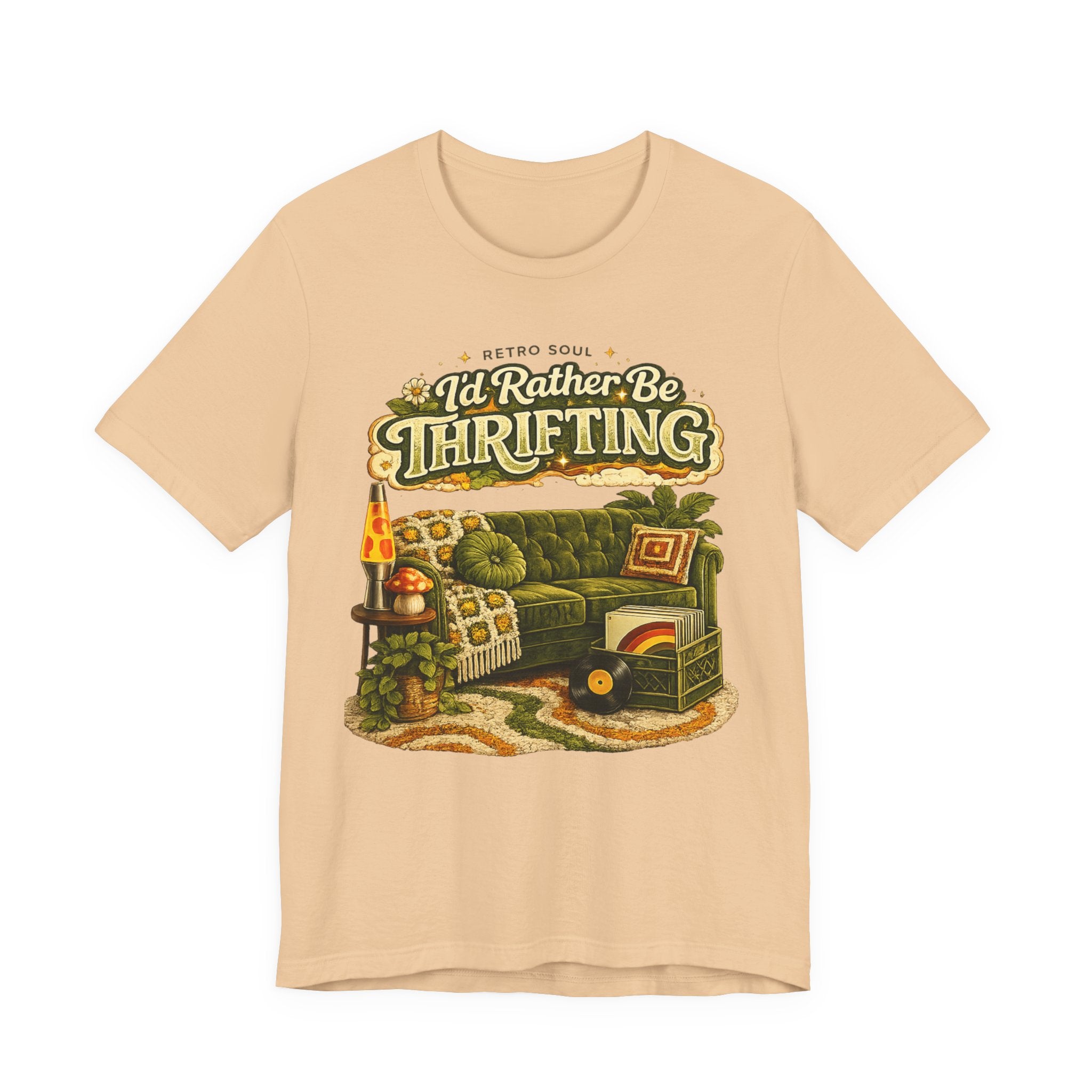 I'd Rather Be Thrifting T‑Shirt — Vintage Cozy Thrift Store Graphic Tee