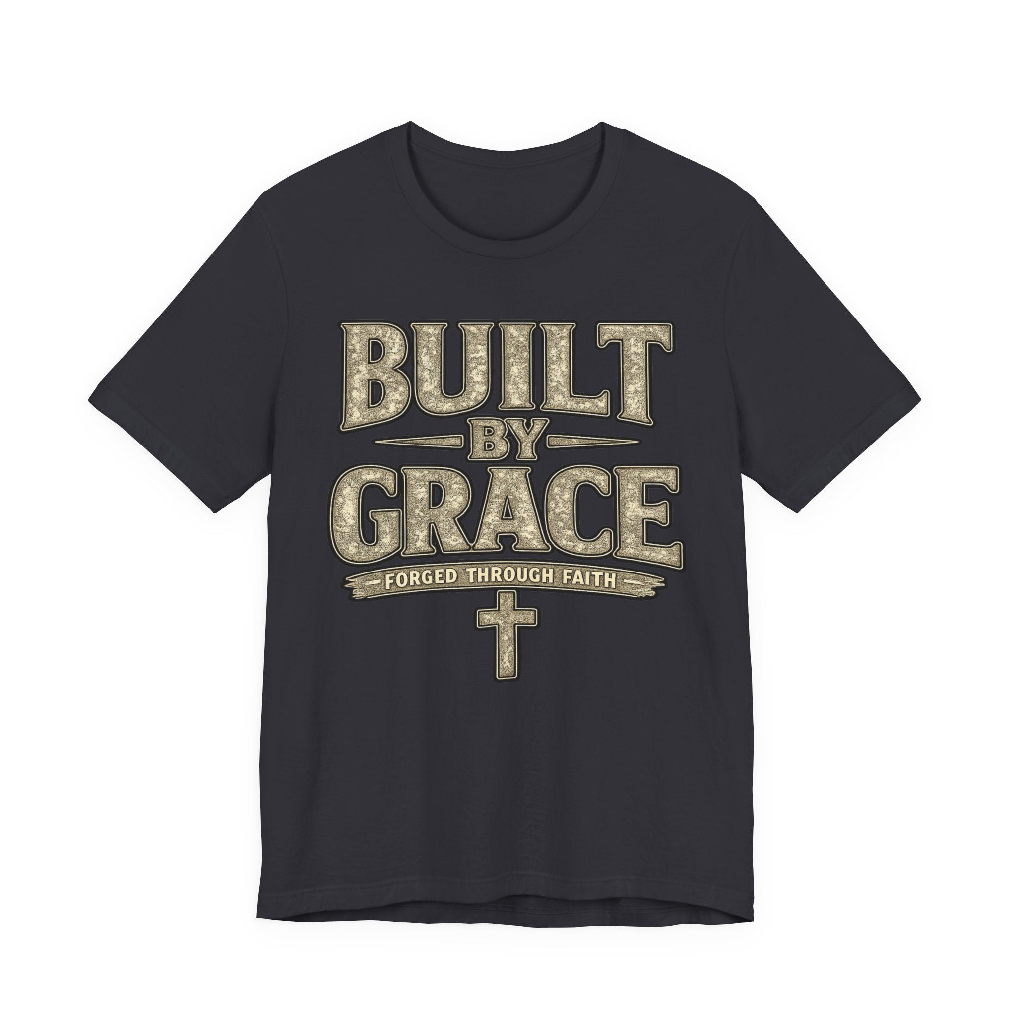 Built by Grace T-Shirt — Forged Through Faith Christian Tee