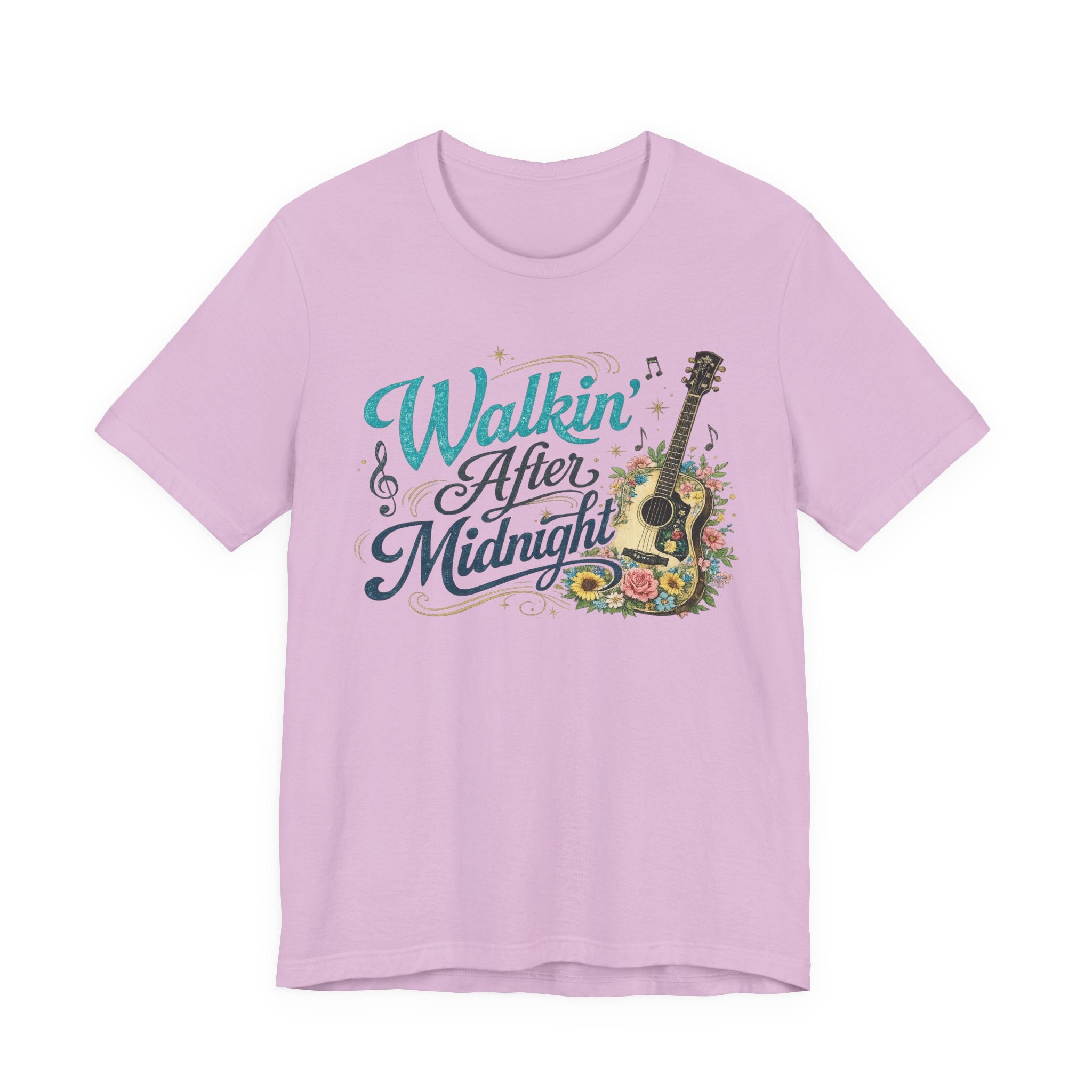 Walkin' After Midnight Guitar Graphic Tee — Vintage Country Music T-Shirt