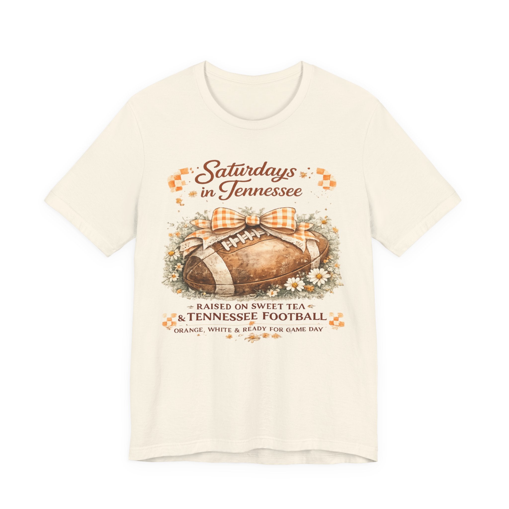 Saturdays in Tennessee Football Tee — Raised on Sweet Tea Vintage Game Day Shirt