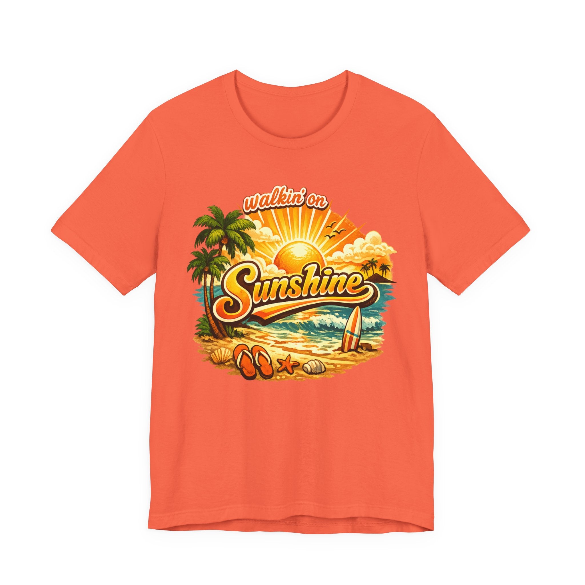 Sunshine Beach T-Shirt — "Walkin' on Sunshine" Summer Graphic Tee