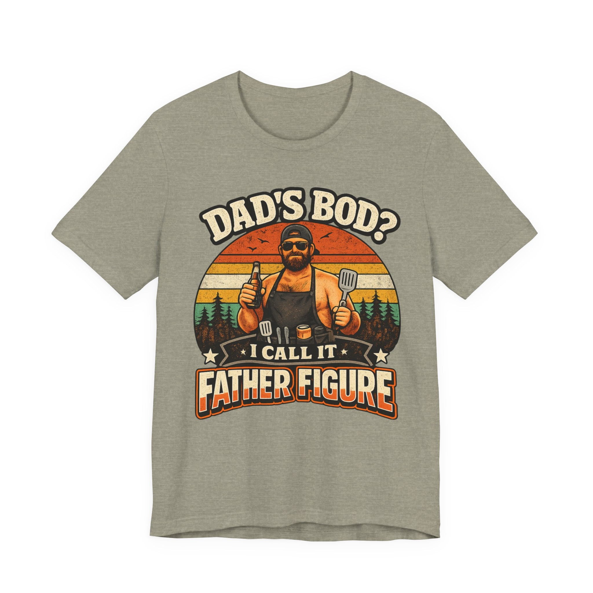 Father Figure Dad Bod T-Shirt — Funny BBQ Grilling Tee for Father’s Day