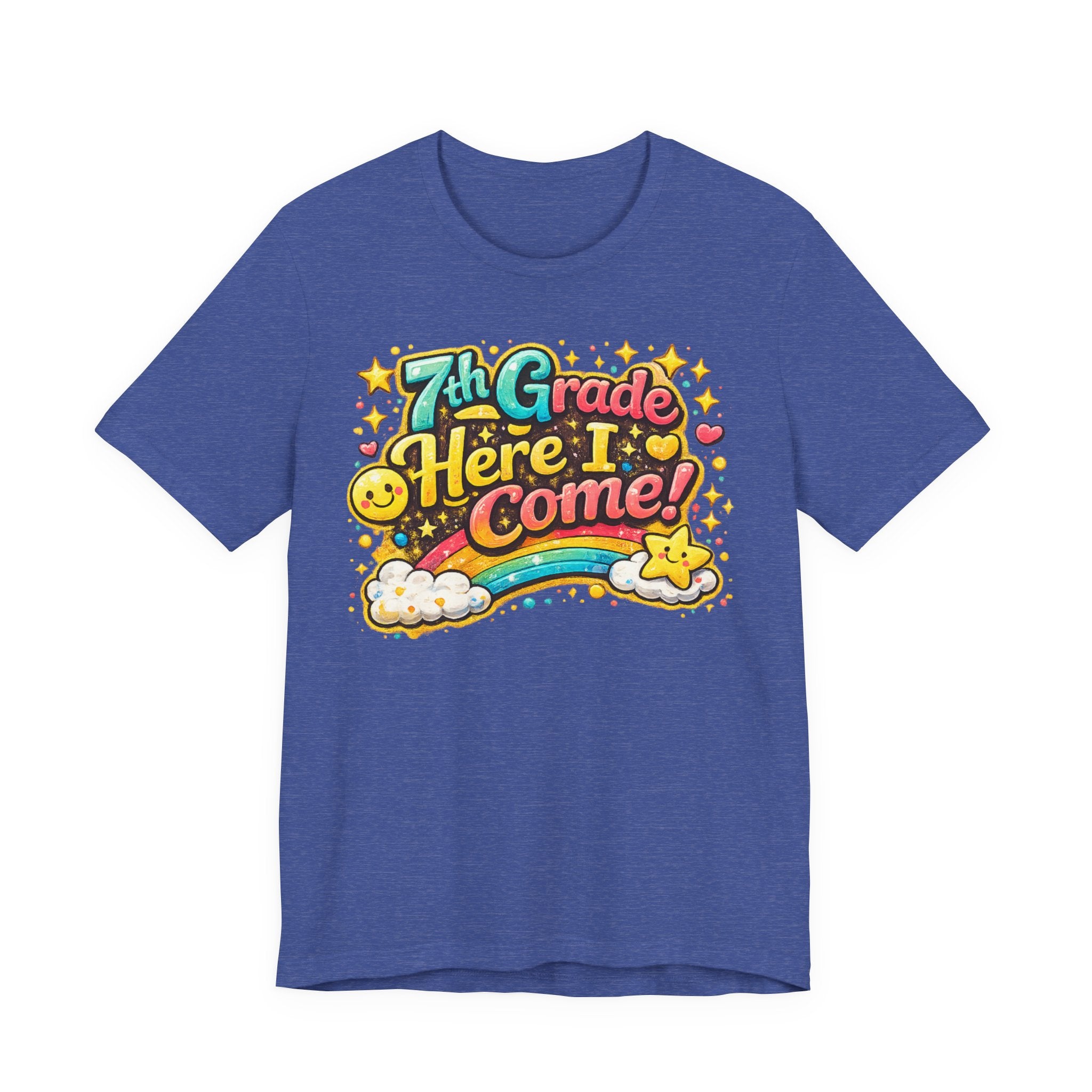 7th Grade Here I Come! T-Shirt — Back-to-School Rainbow Tee for Rising Students