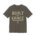 Built by Grace T-Shirt — Forged Through Faith Christian Tee