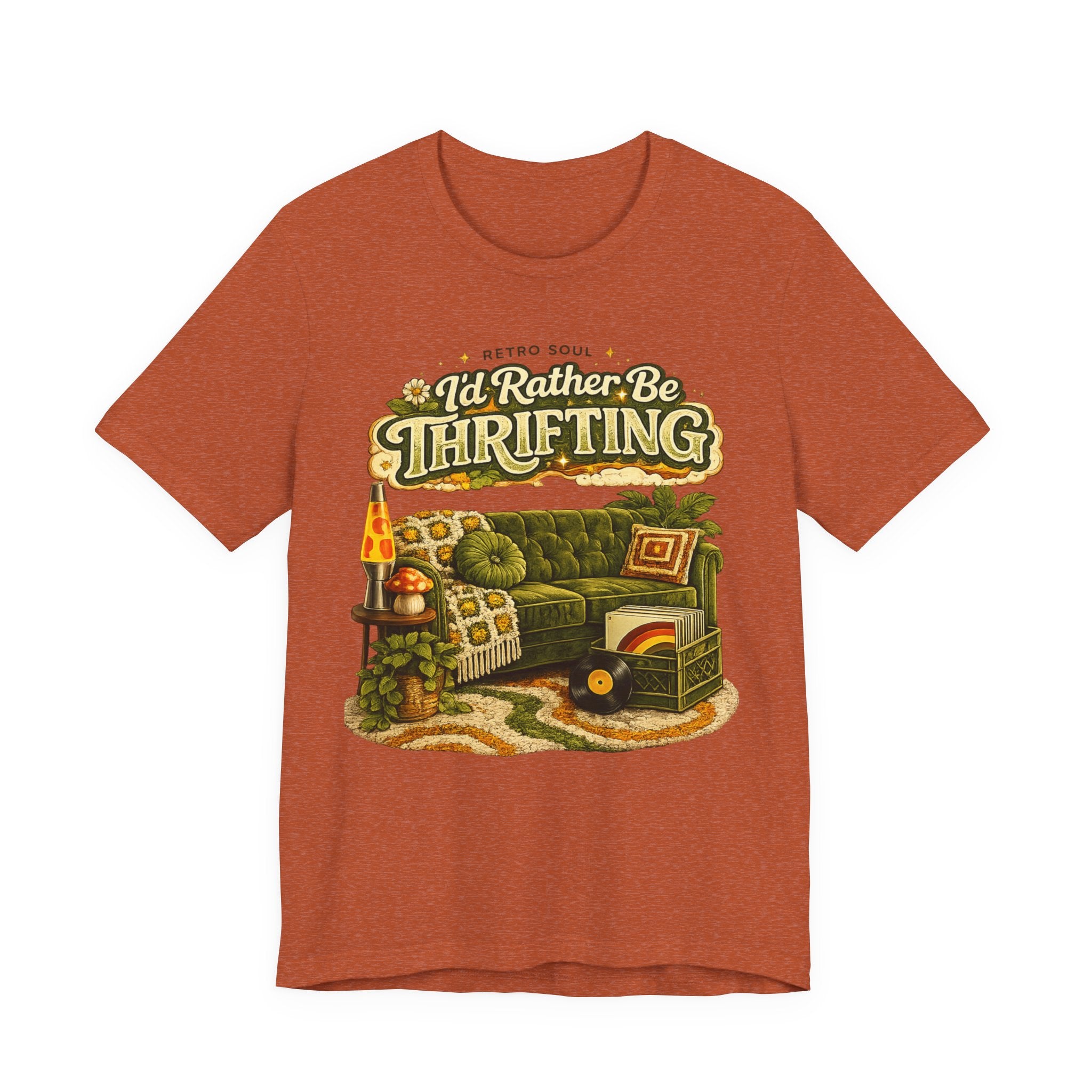 I'd Rather Be Thrifting T‑Shirt — Vintage Cozy Thrift Store Graphic Tee
