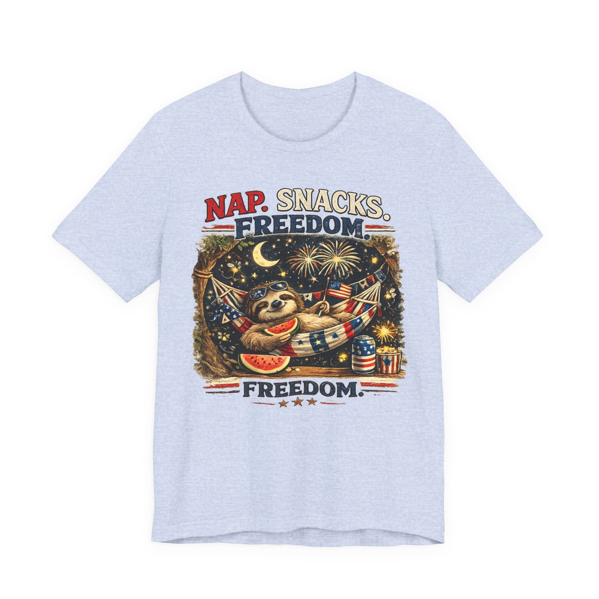 Nap. Snacks. Freedom.  Sloth Graphic T-Shirt