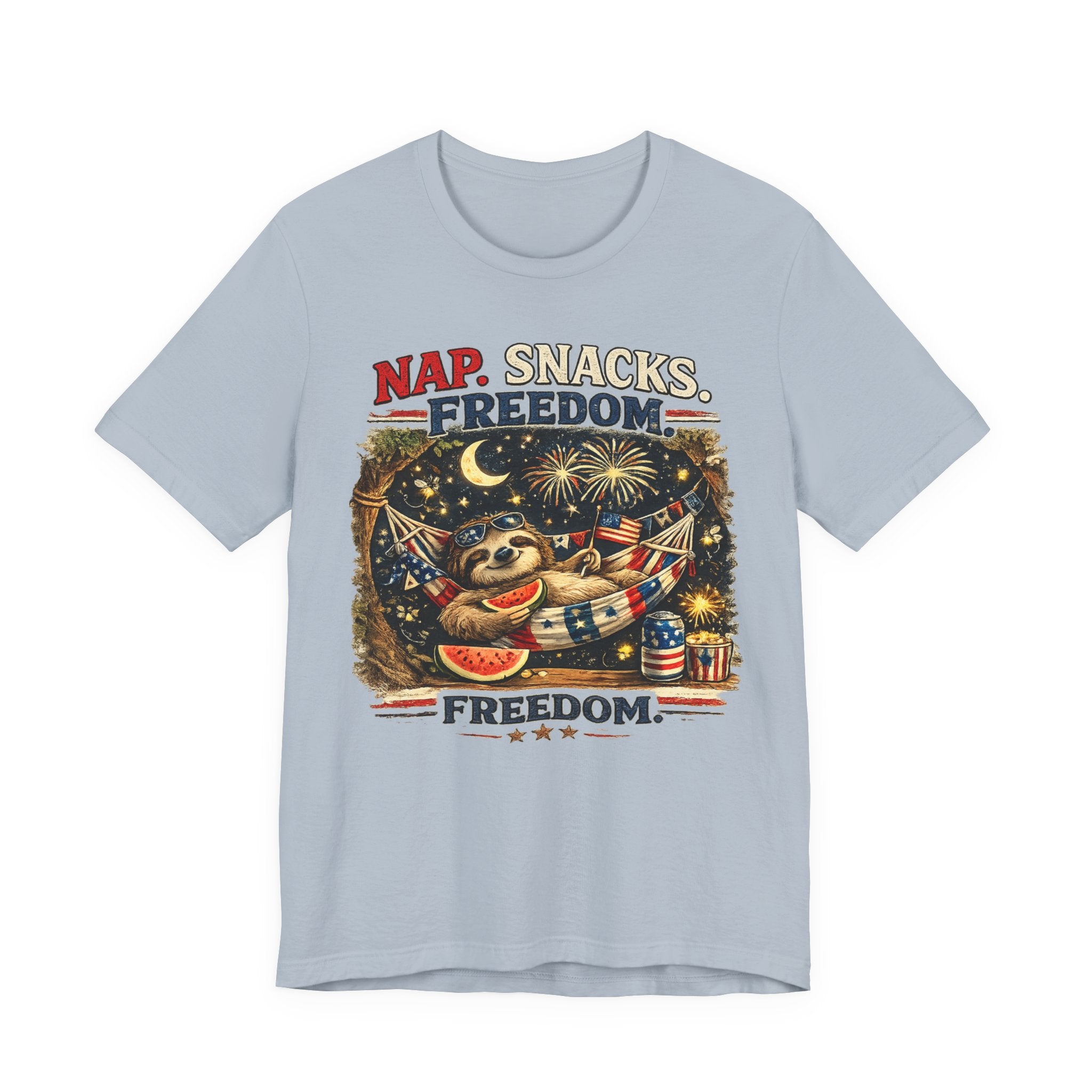 Nap. Snacks. Freedom.  Sloth Graphic T-Shirt
