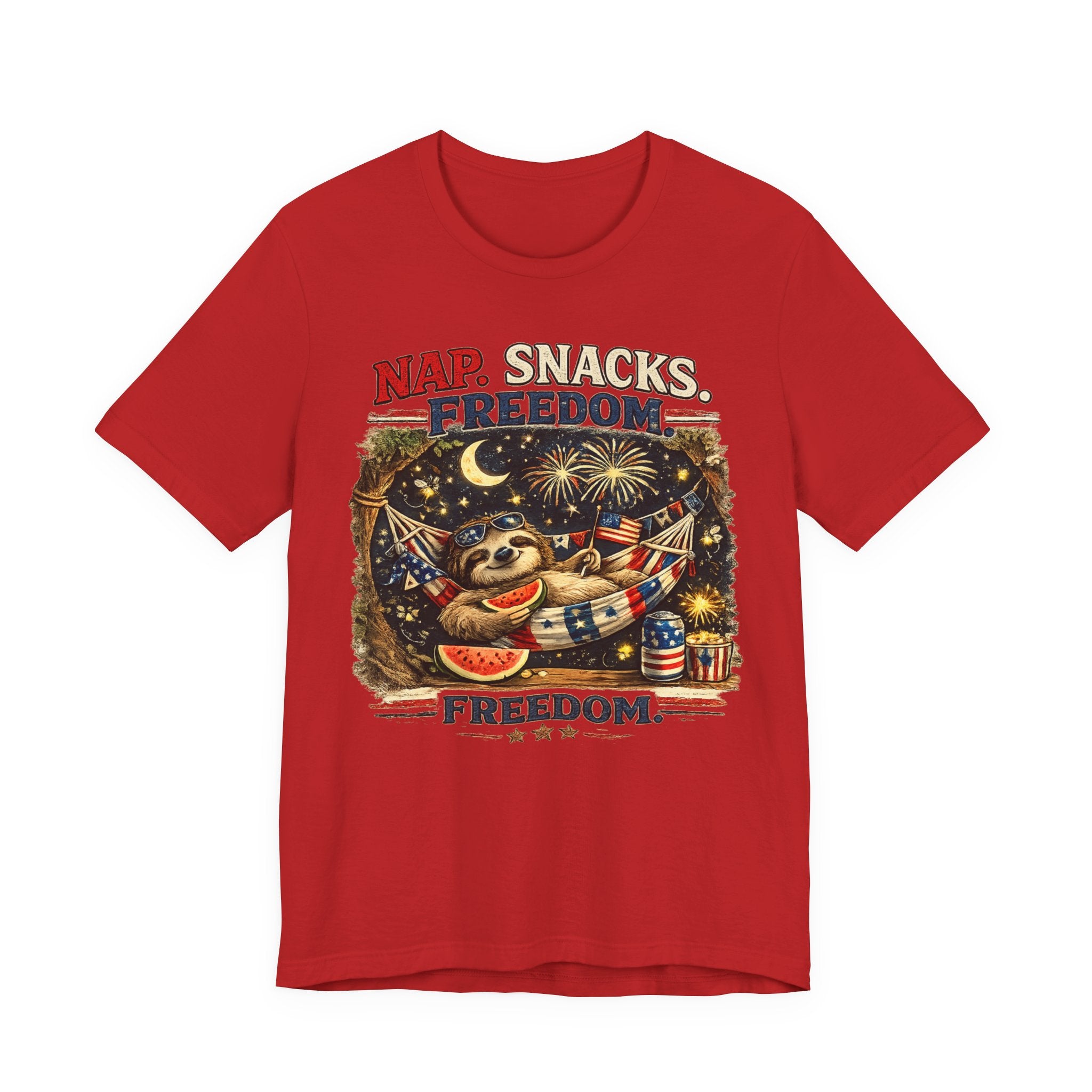 Nap. Snacks. Freedom.  Sloth Graphic T-Shirt