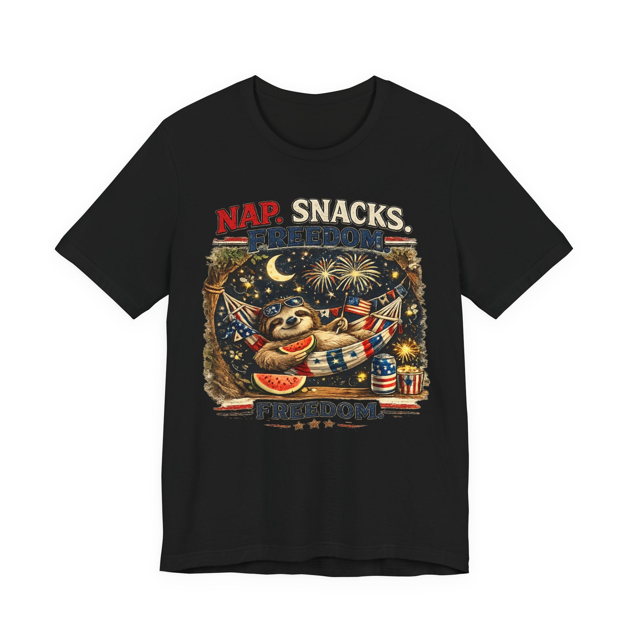 Nap. Snacks. Freedom.  Sloth Graphic T-Shirt