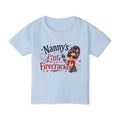 Nanny's Little Firecracker Toddler T-Shirt — Patriotic 4th of July Graphic Tee