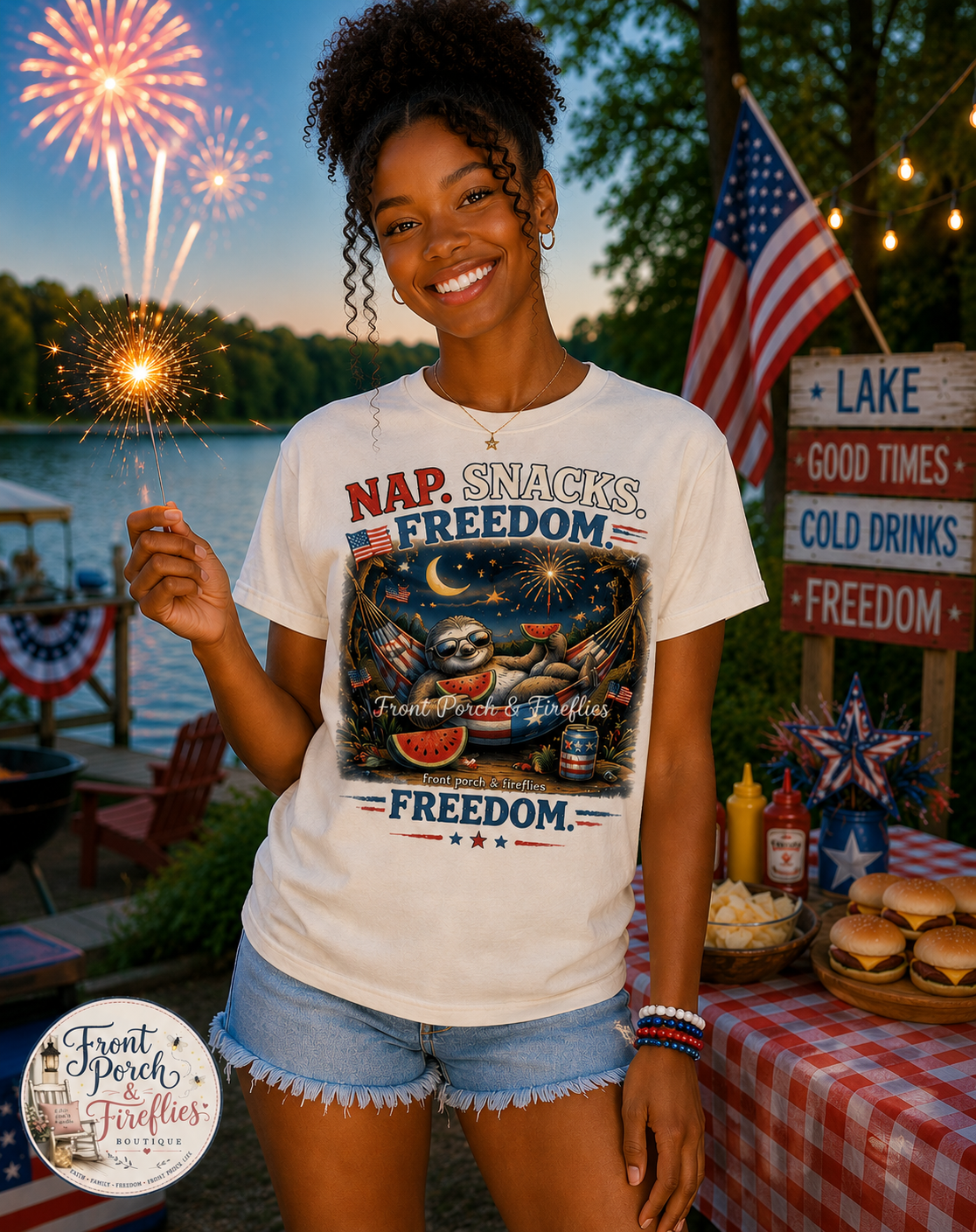 Nap. Snacks. Freedom.  Sloth Graphic T-Shirt