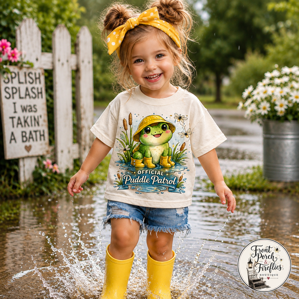 Puddle Patrol Frog Rain