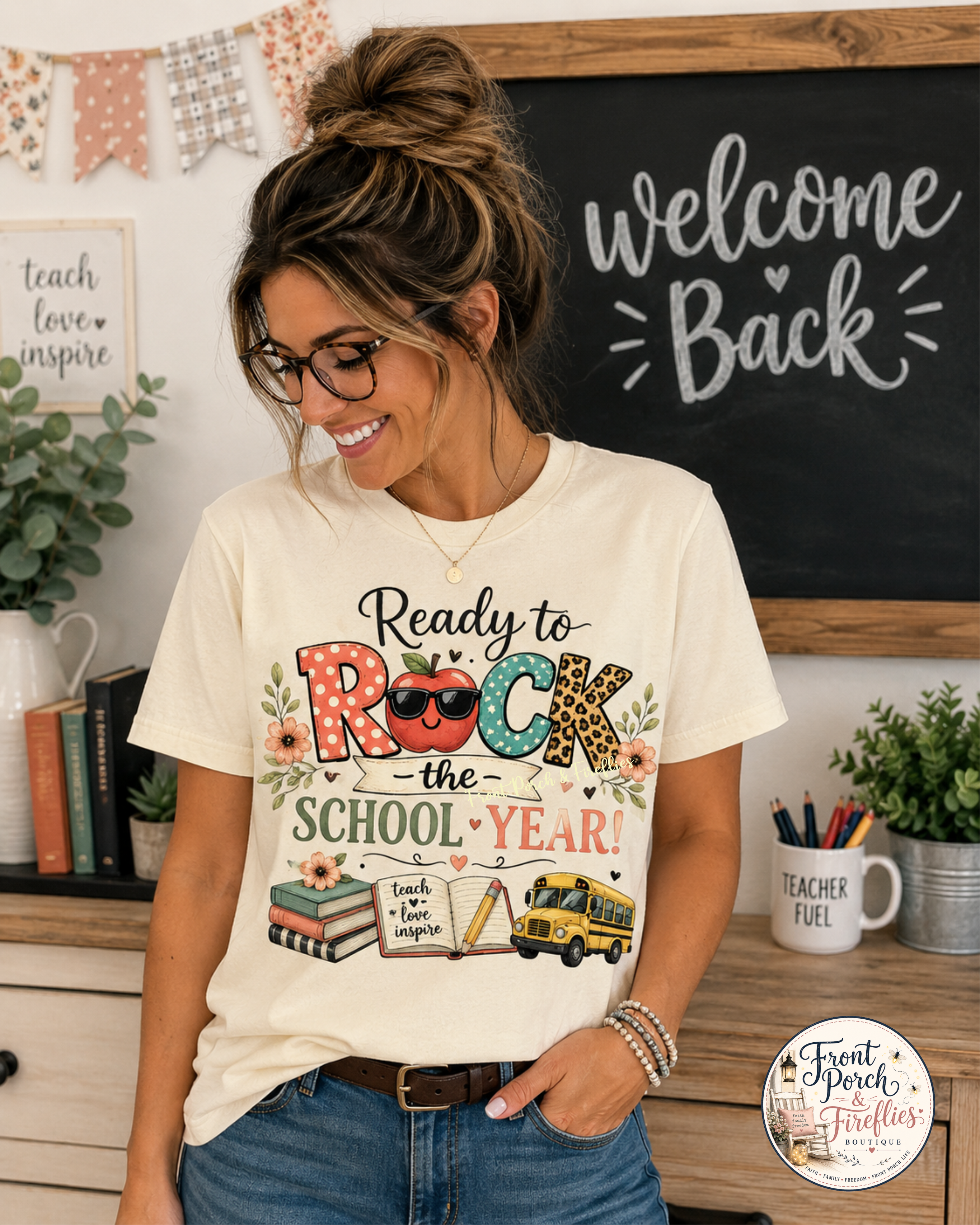 Rock the School Year T-Shirt — Back to School Teacher & Student Tee