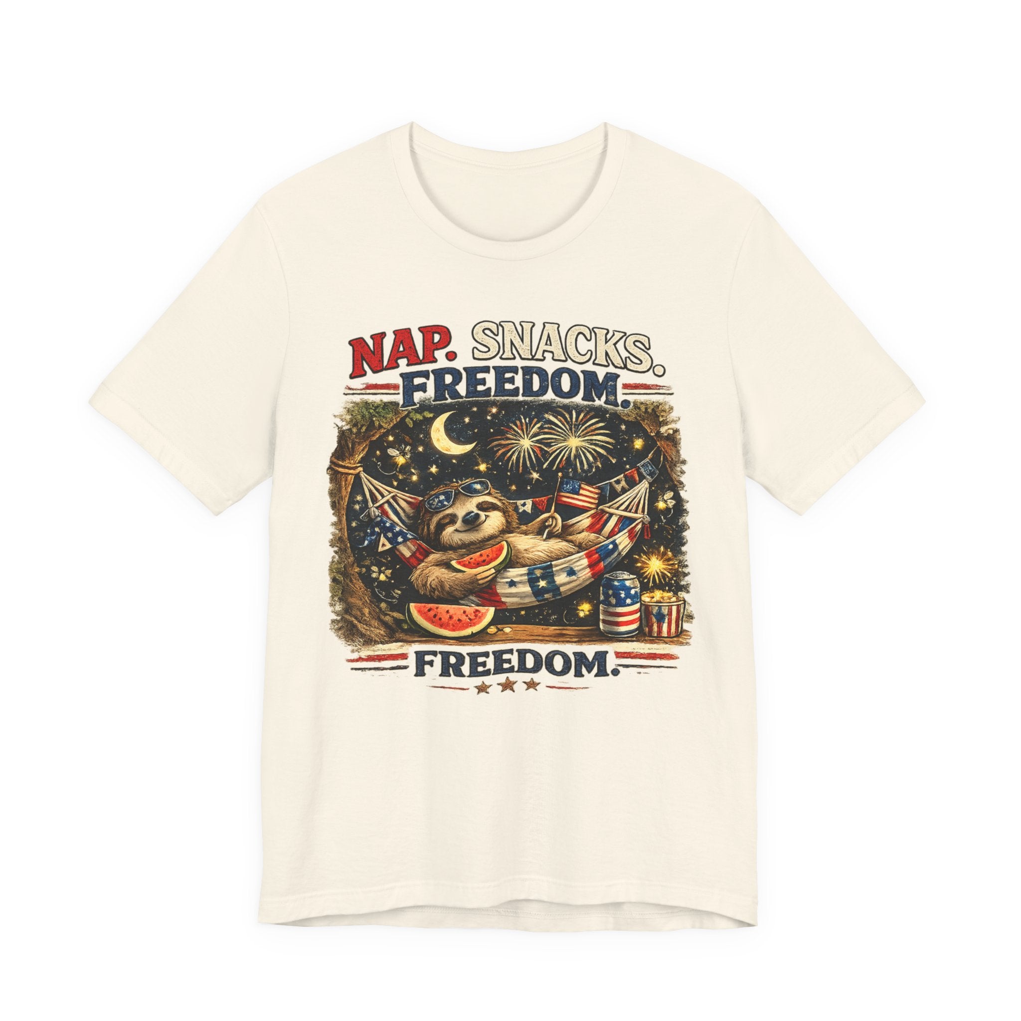 Nap. Snacks. Freedom.  Sloth Graphic T-Shirt