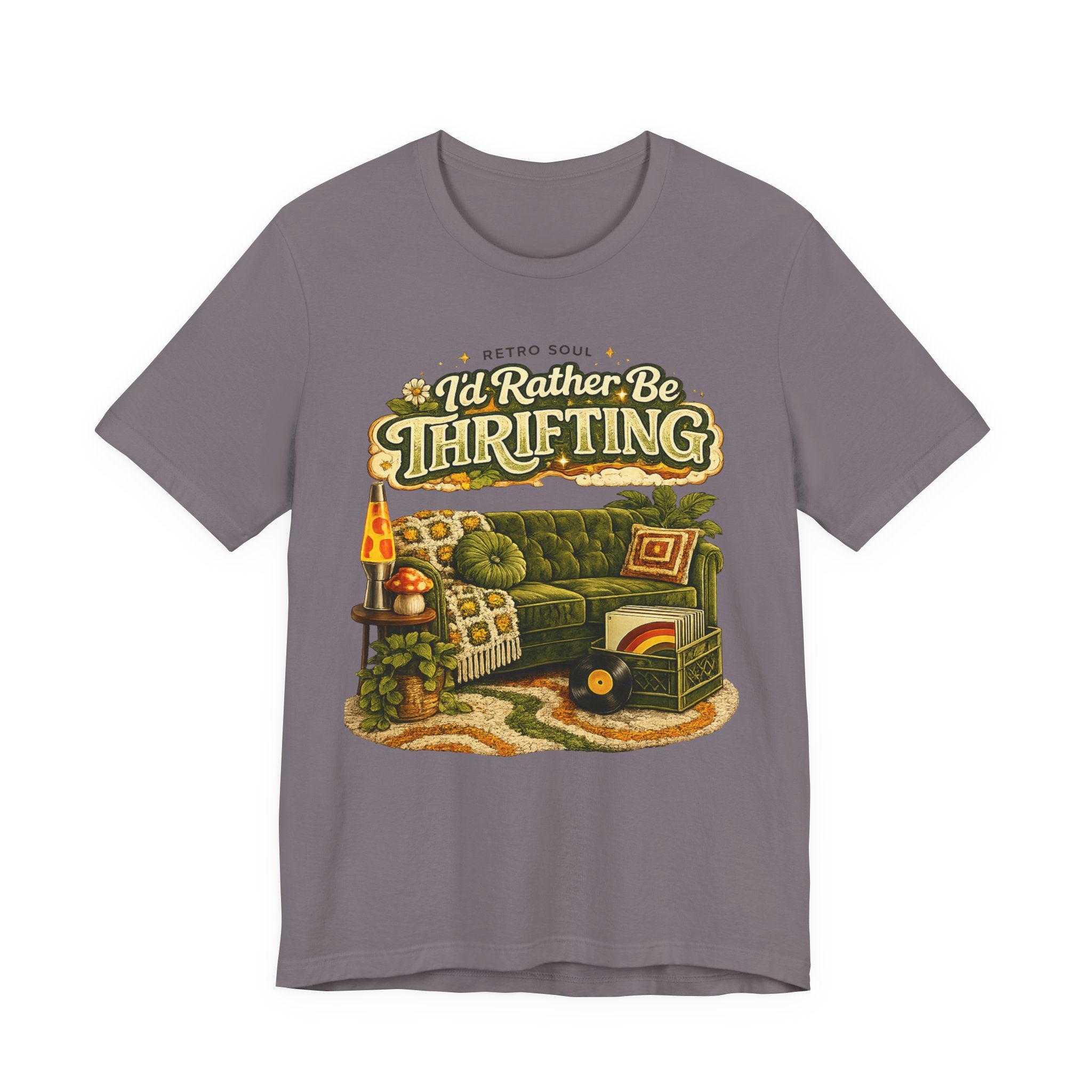 I'd Rather Be Thrifting T‑Shirt — Vintage Cozy Thrift Store Graphic Tee