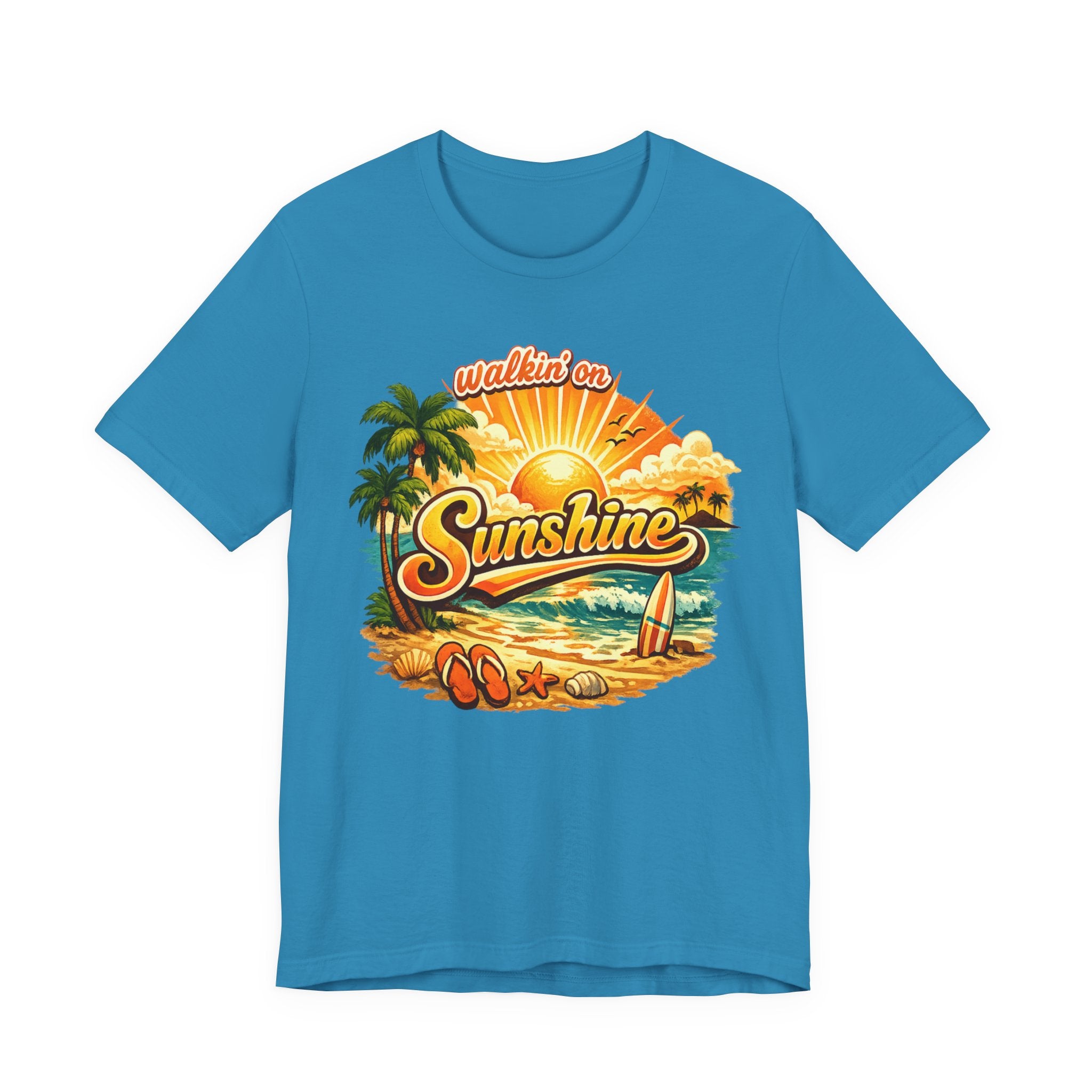 Sunshine Beach T-Shirt — "Walkin' on Sunshine" Summer Graphic Tee