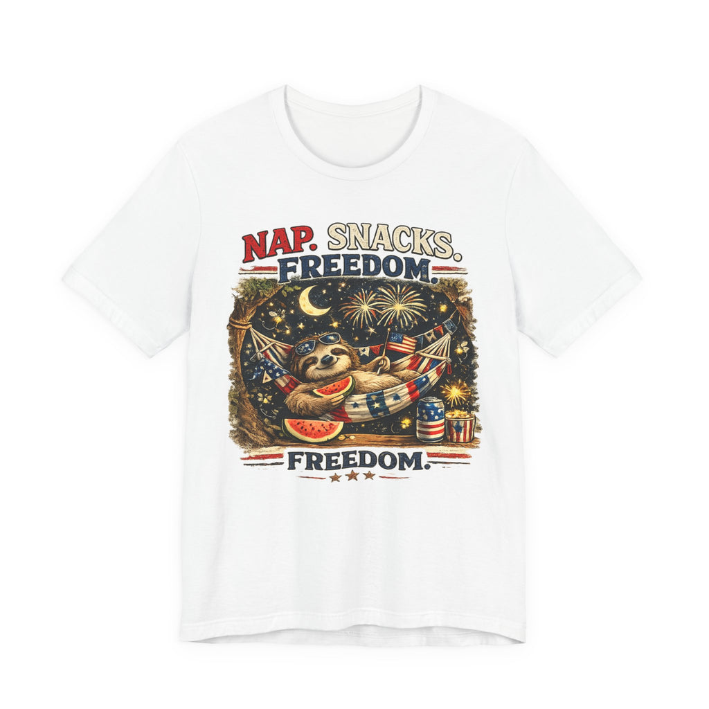 Nap. Snacks. Freedom.  Sloth Graphic T-Shirt