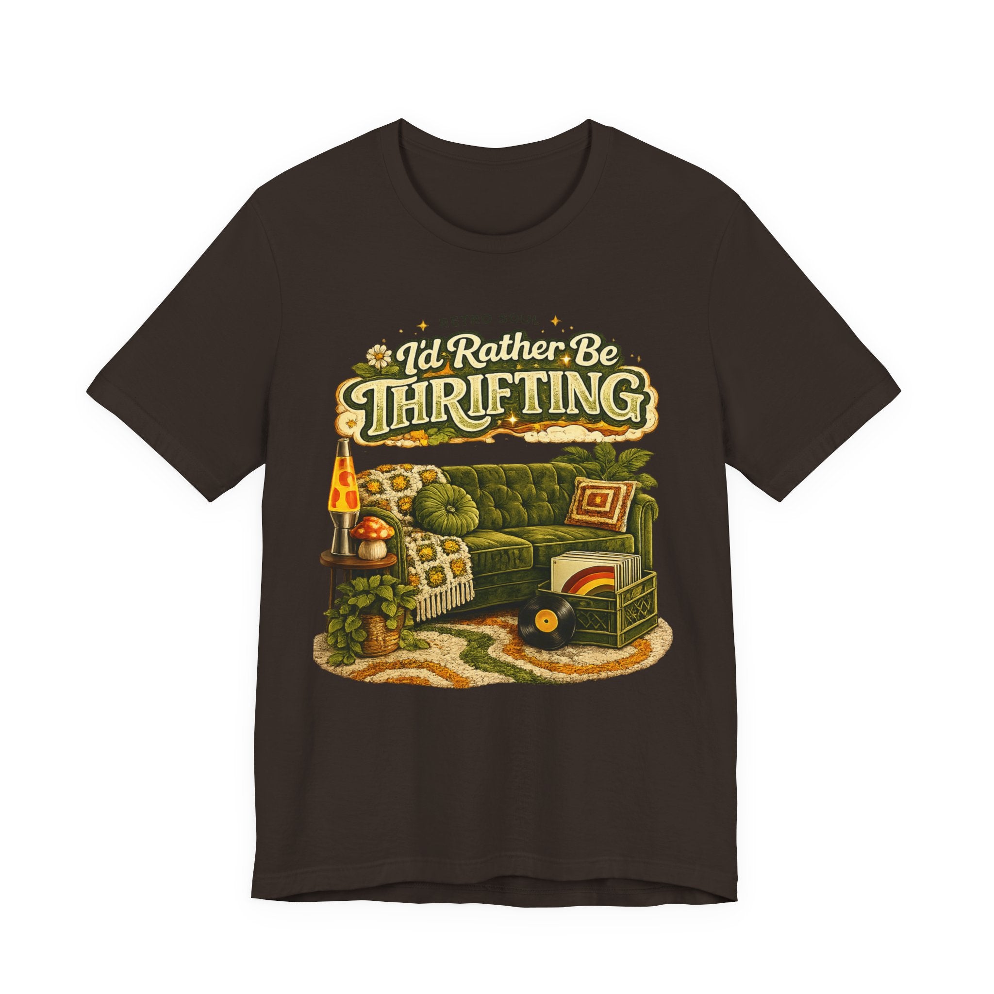 I'd Rather Be Thrifting T‑Shirt — Vintage Cozy Thrift Store Graphic Tee