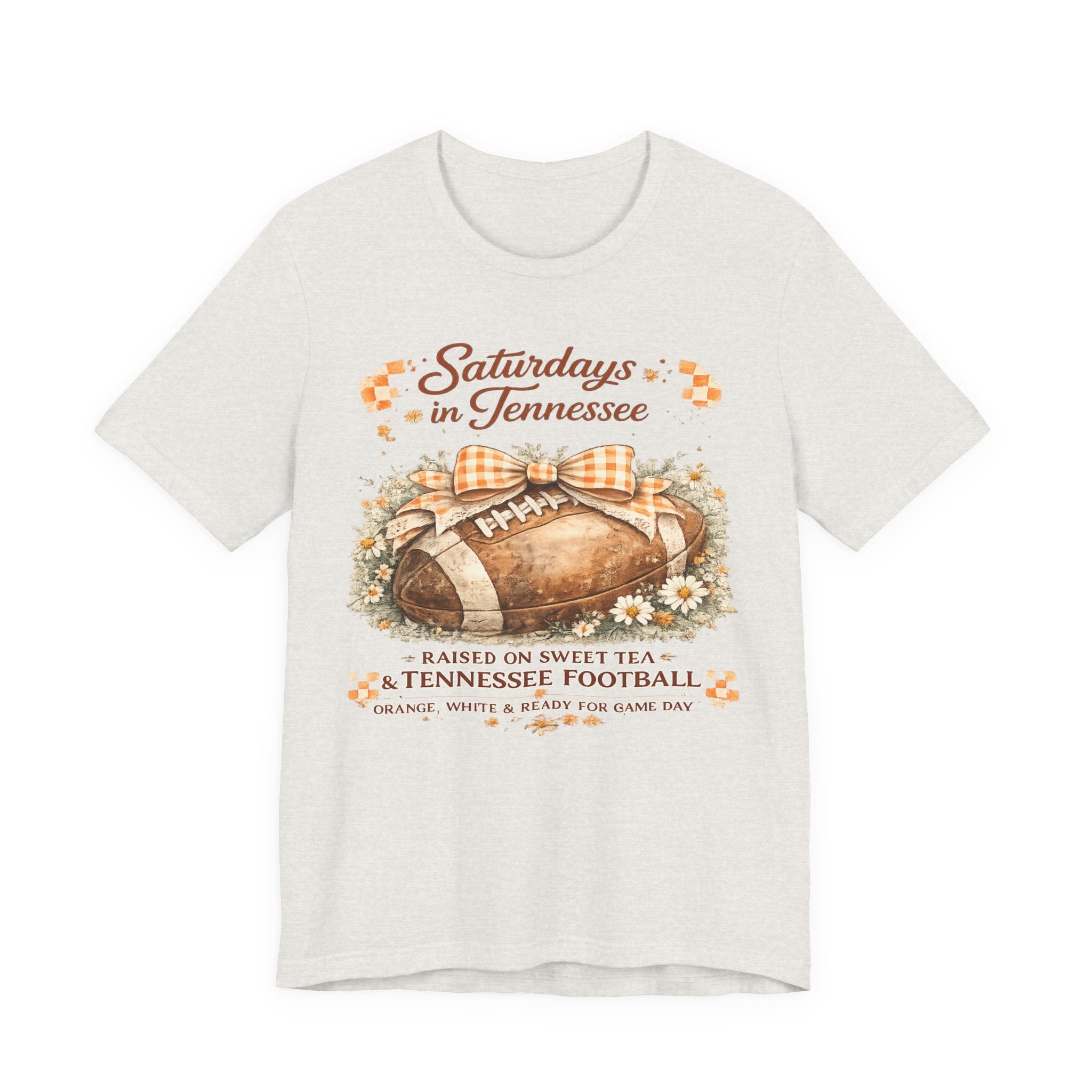 Saturdays in Tennessee Football Tee — Raised on Sweet Tea Vintage Game Day Shirt