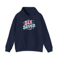 Six Seven Hoodie — Cute Pastel "Six Seven" Graphic Sweatshirt