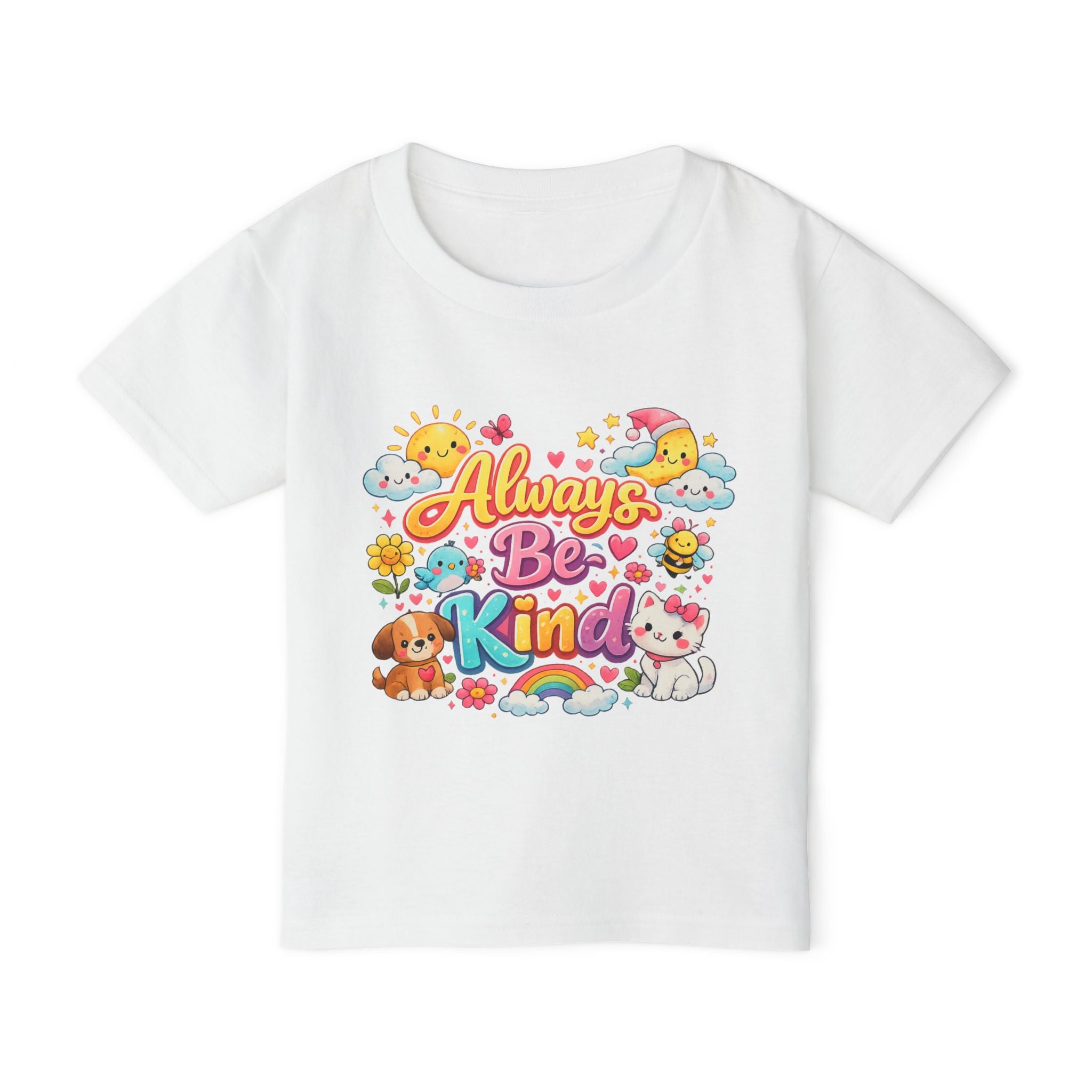 Always Be Kind    Cute Rainbow Animals Kids Tee