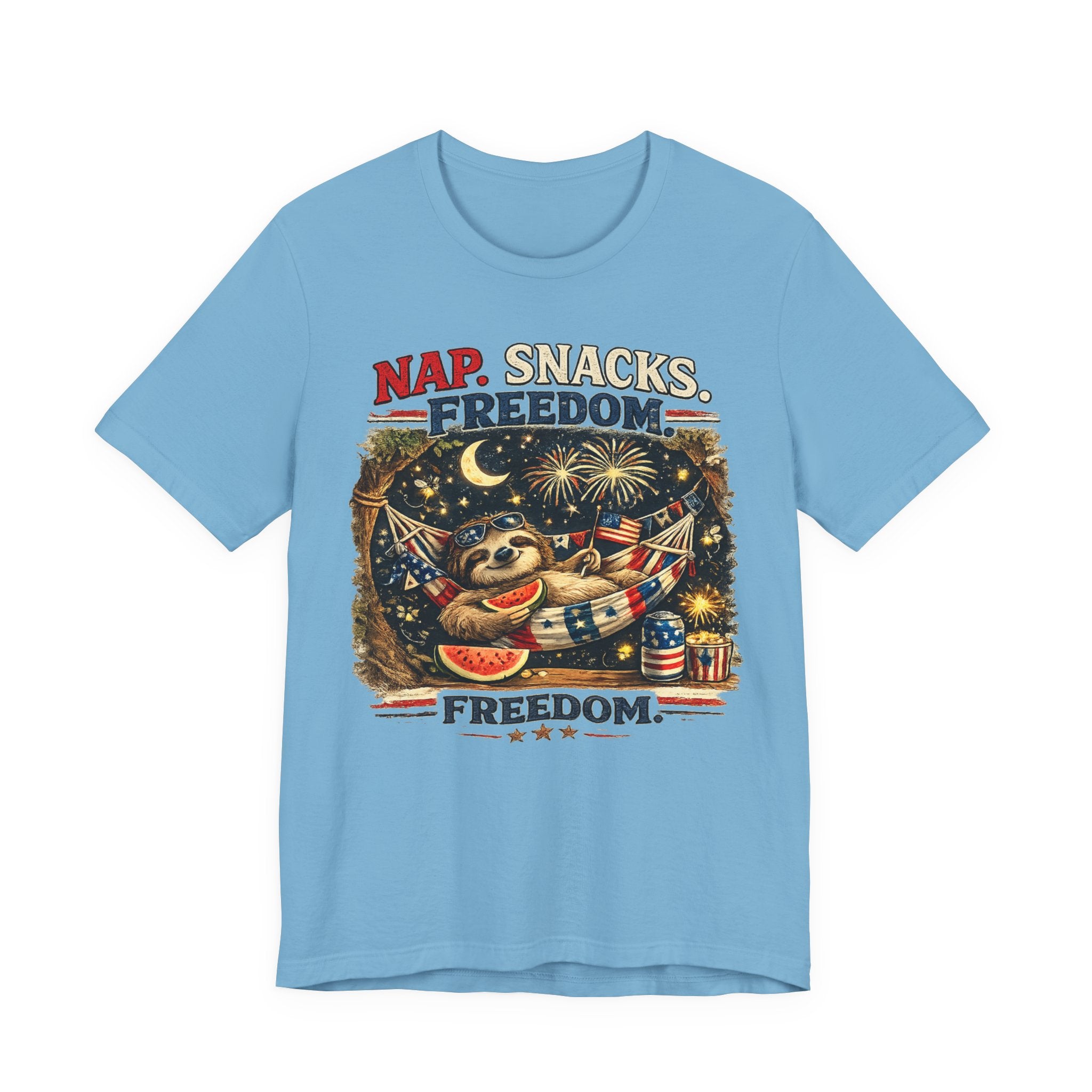 Nap. Snacks. Freedom.  Sloth Graphic T-Shirt
