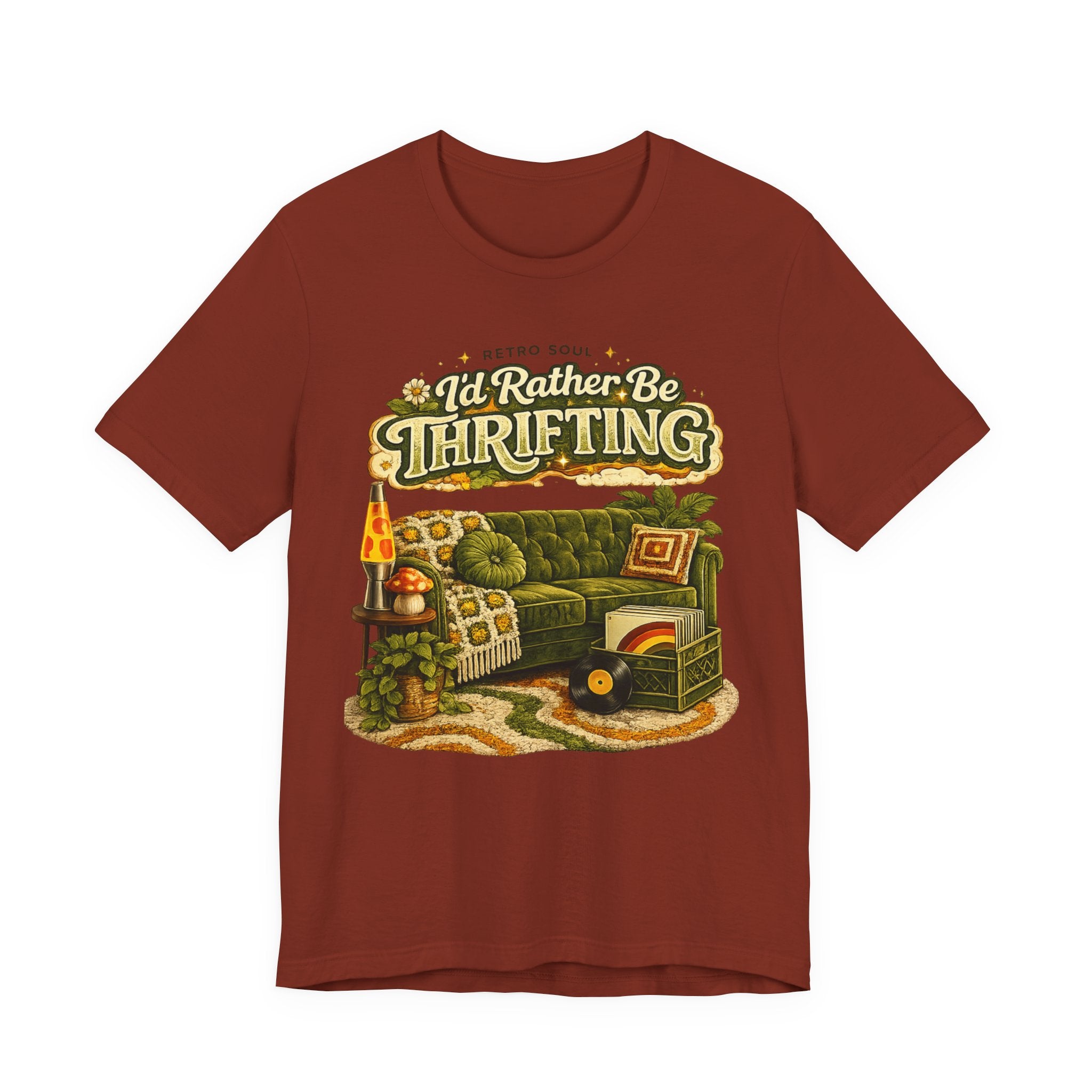 I'd Rather Be Thrifting T‑Shirt — Vintage Cozy Thrift Store Graphic Tee