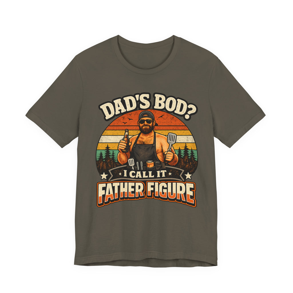Father Figure Dad Bod T-Shirt — Funny BBQ Grilling Tee for Father’s Day