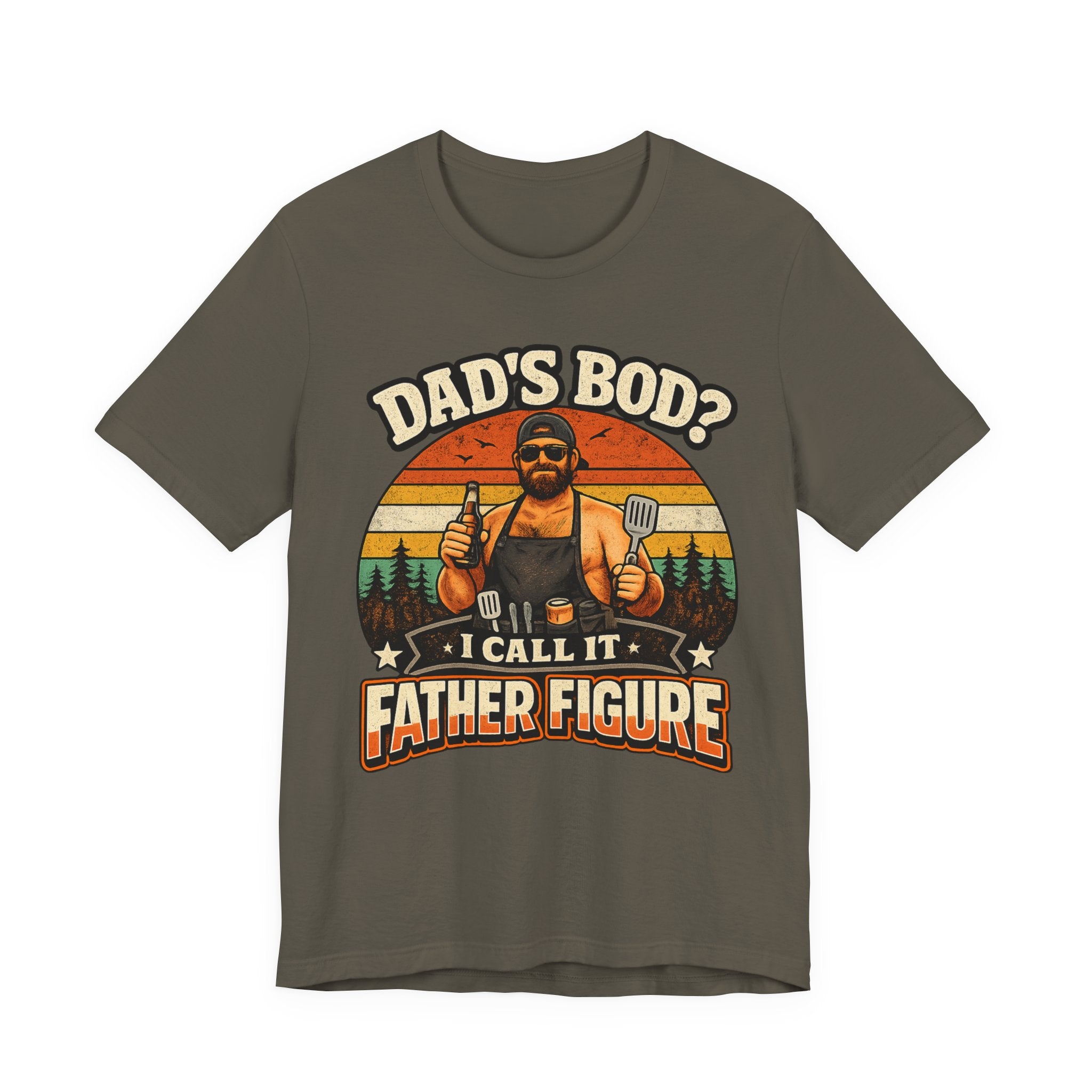 Father Figure Dad Bod T-Shirt — Funny BBQ Grilling Tee for Father’s Day