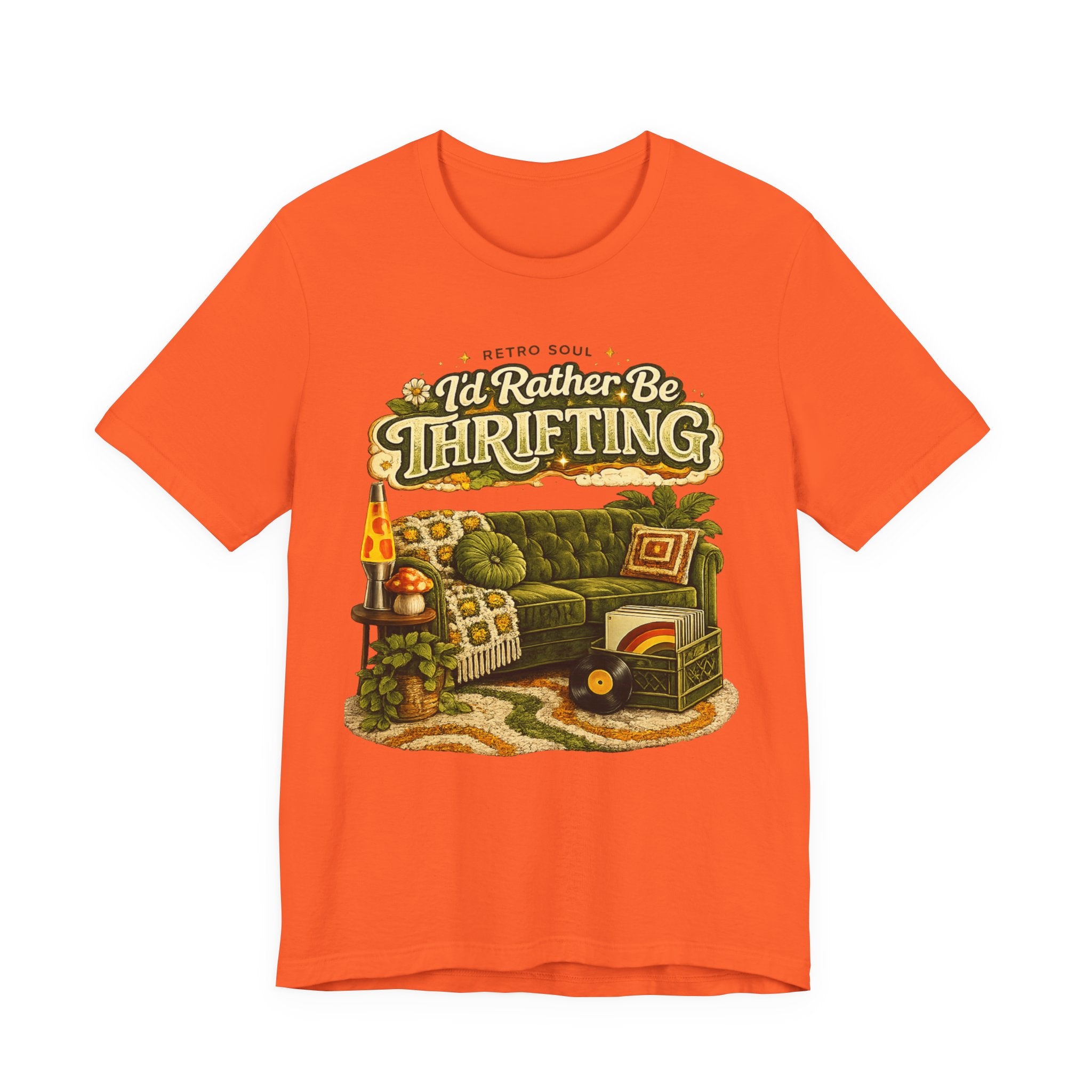 I'd Rather Be Thrifting T‑Shirt — Vintage Cozy Thrift Store Graphic Tee