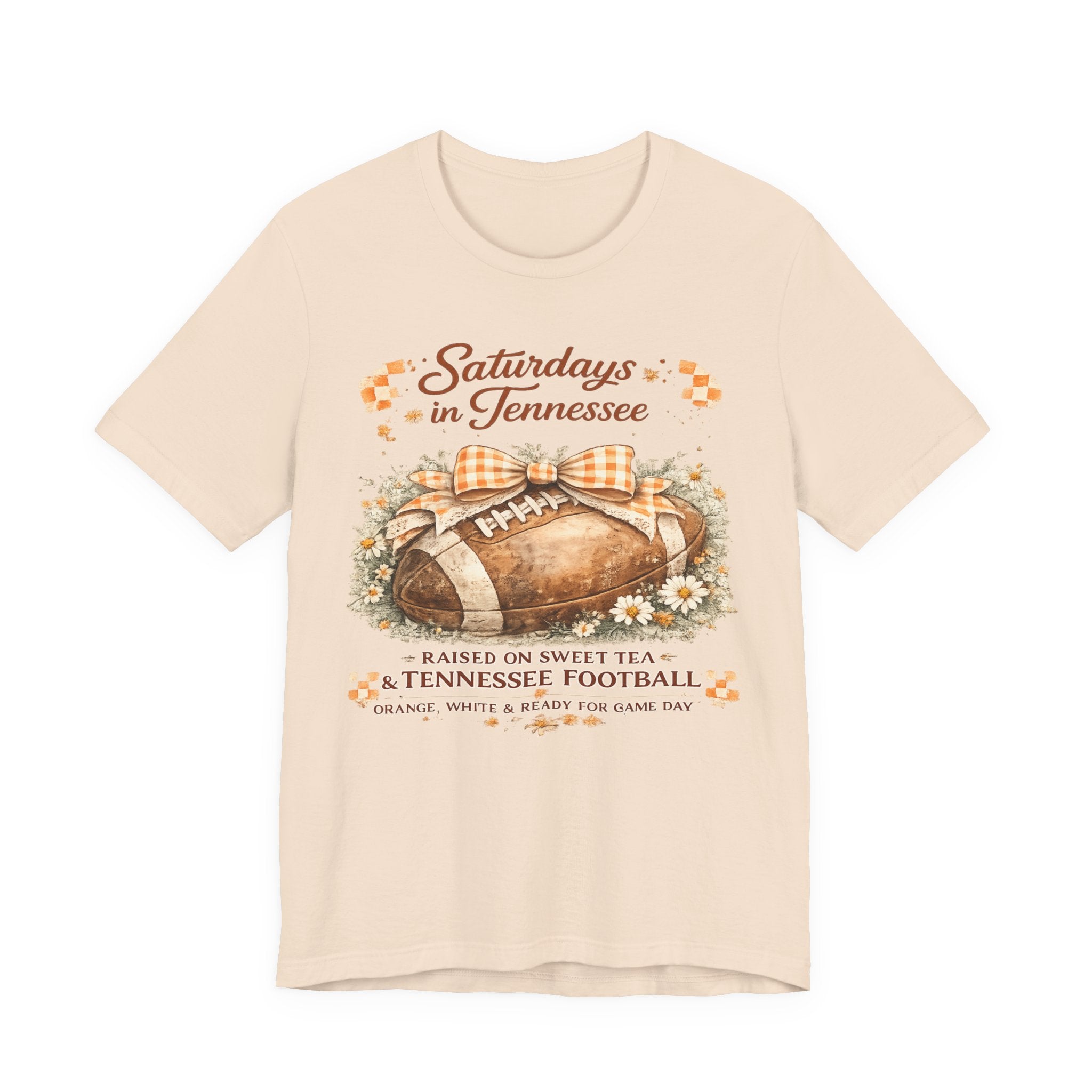 Saturdays in Tennessee Football Tee — Raised on Sweet Tea Vintage Game Day Shirt