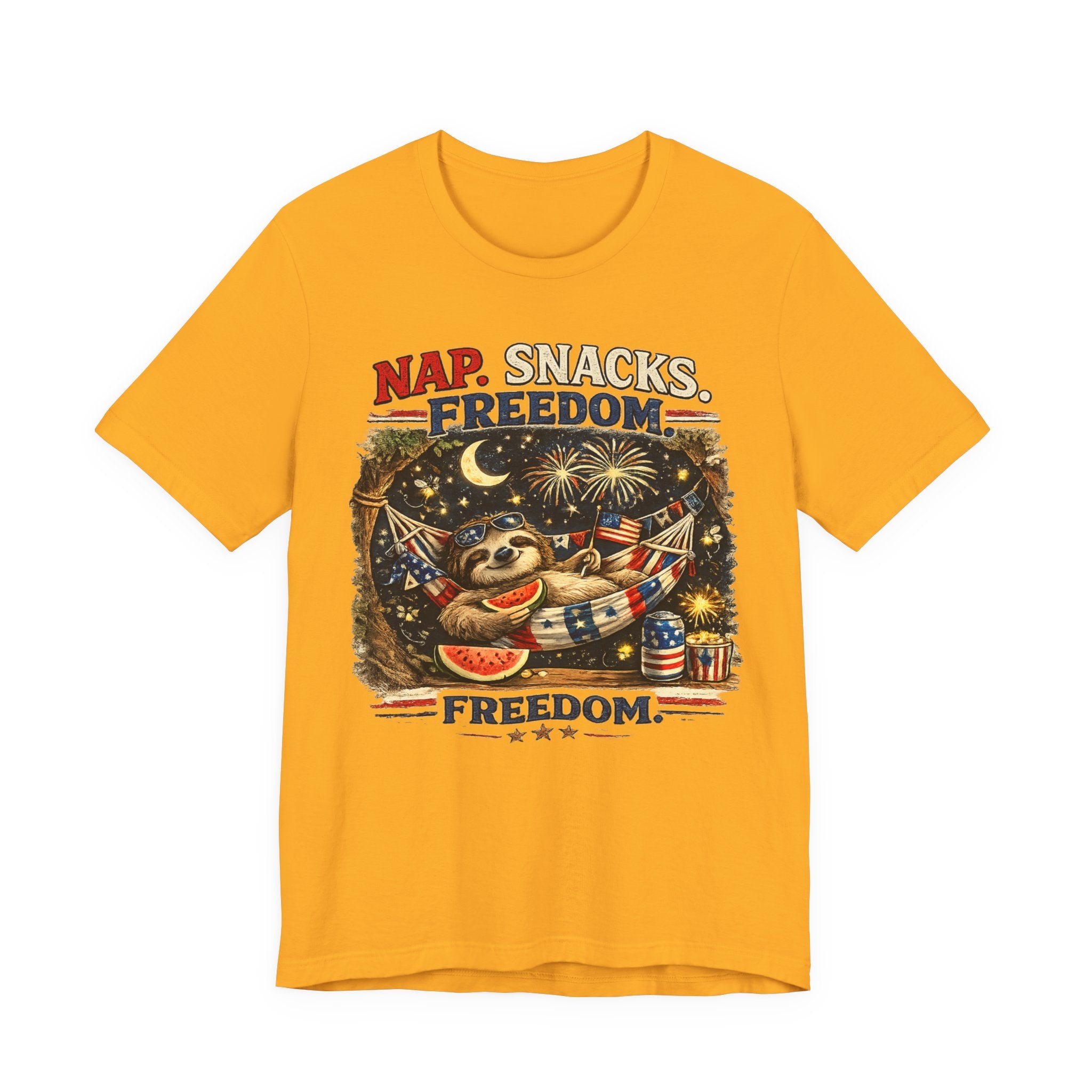 Nap. Snacks. Freedom.  Sloth Graphic T-Shirt