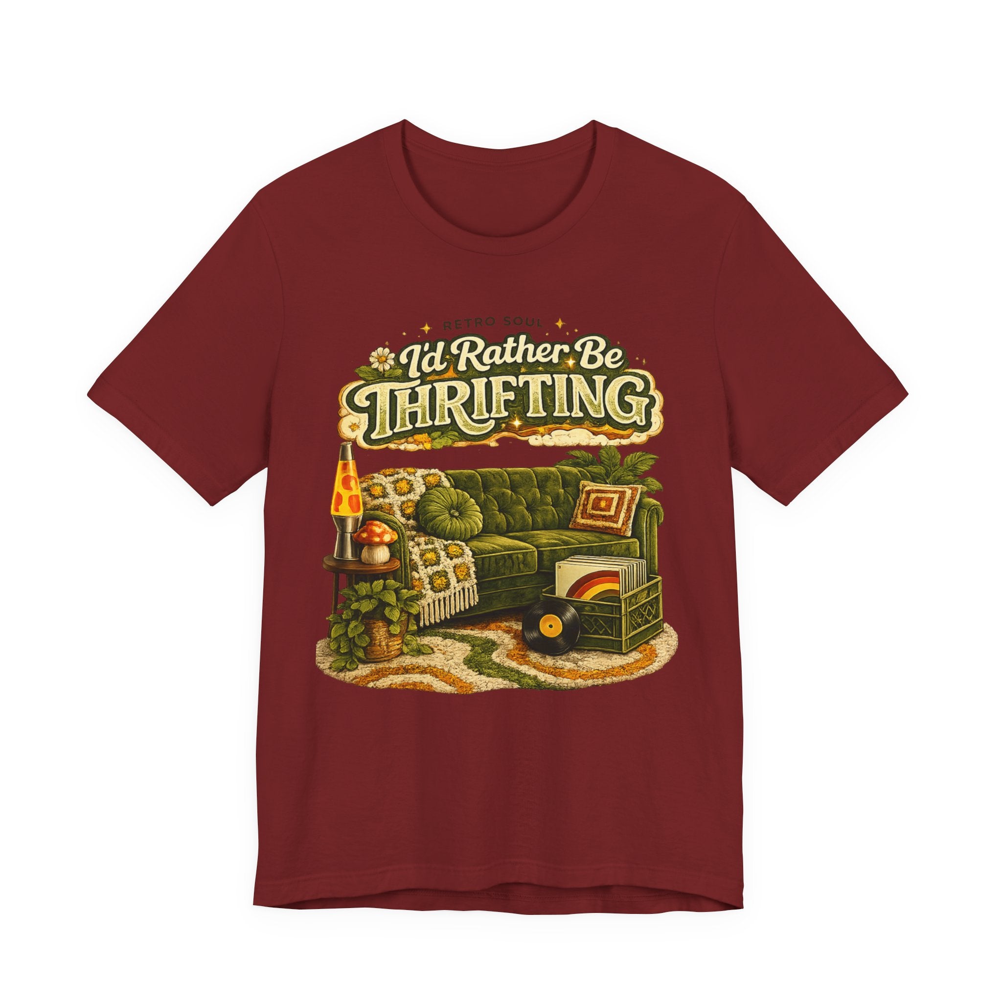I'd Rather Be Thrifting T‑Shirt — Vintage Cozy Thrift Store Graphic Tee