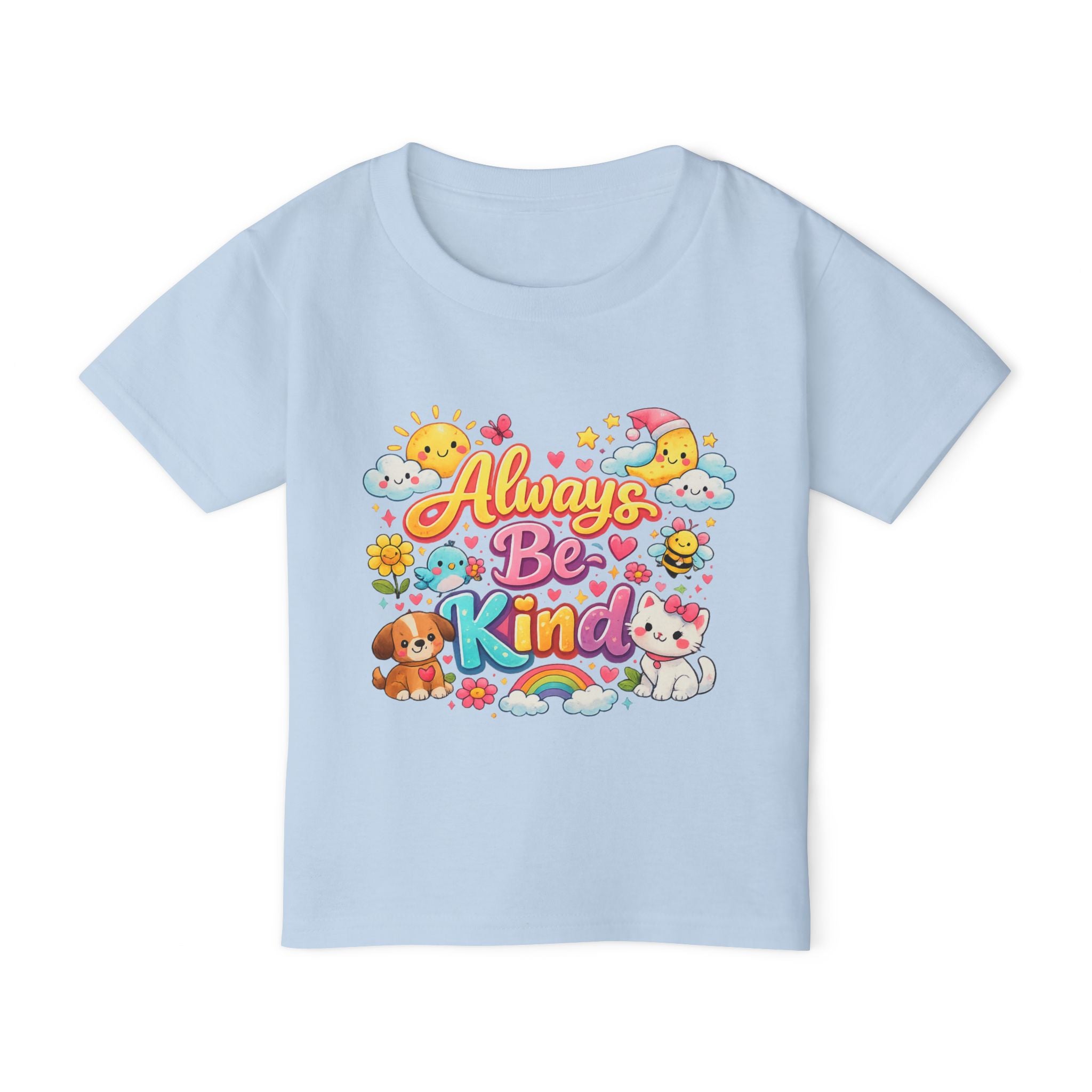 Always Be Kind    Cute Rainbow Animals Kids Tee