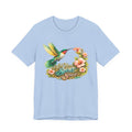 Hummingbird "Let Your Spirit Soar" Tee — Floral Inspirational Graphic T-Shirt