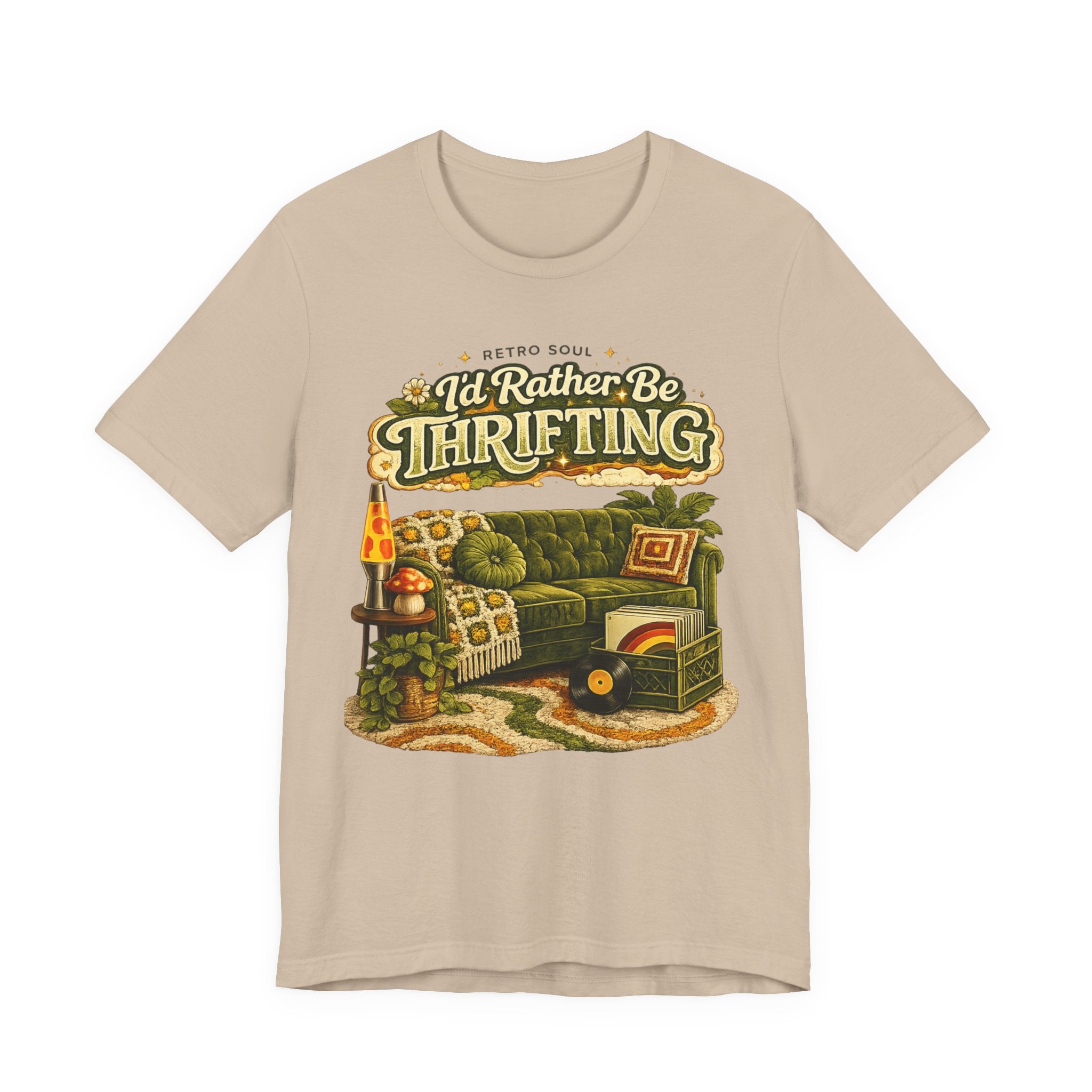 I'd Rather Be Thrifting T‑Shirt — Vintage Cozy Thrift Store Graphic Tee