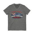 Smoky Mountain Nights V-Neck Tee — Stars, Stripes & Smoky Mountain Design