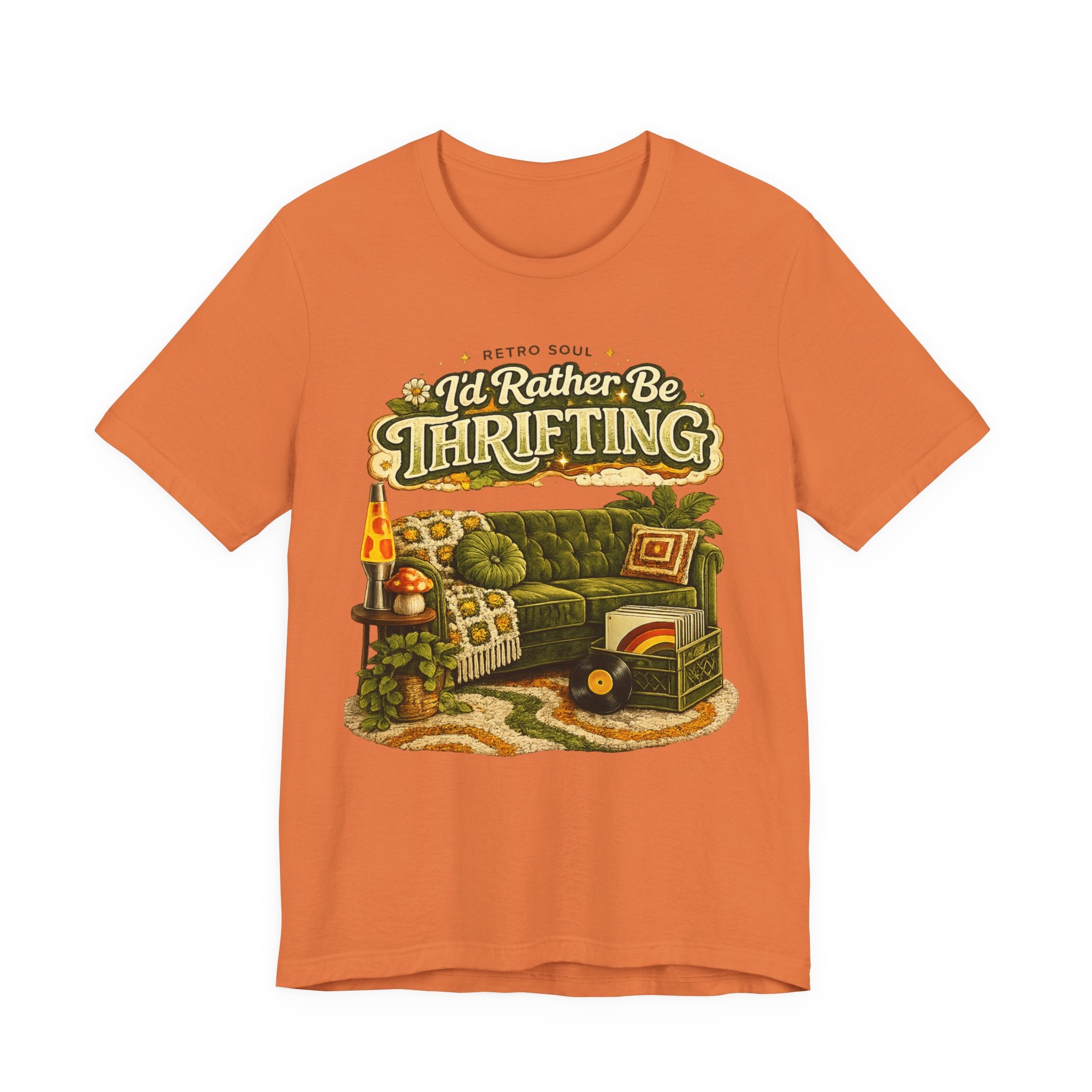 I'd Rather Be Thrifting T‑Shirt — Vintage Cozy Thrift Store Graphic Tee